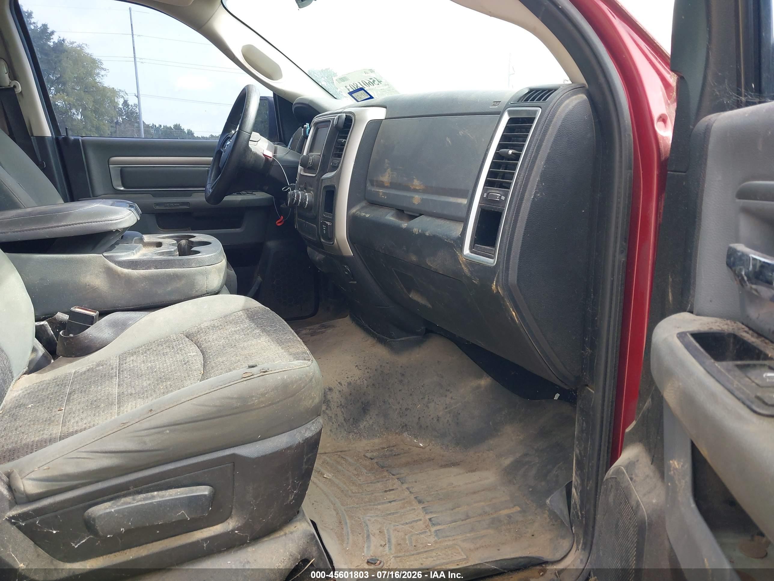 2014 Ram 1500 Slt Red vin: 1C6RR7GT8ES379757