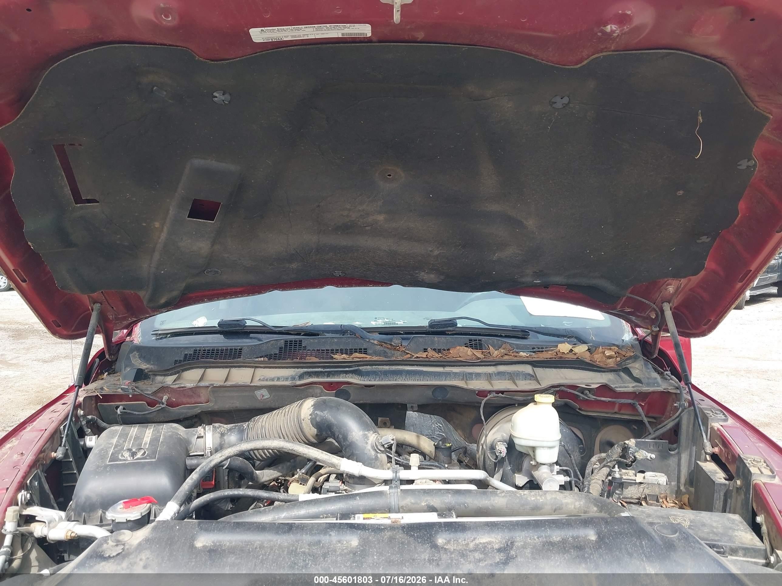 2014 Ram 1500 Slt Red vin: 1C6RR7GT8ES379757