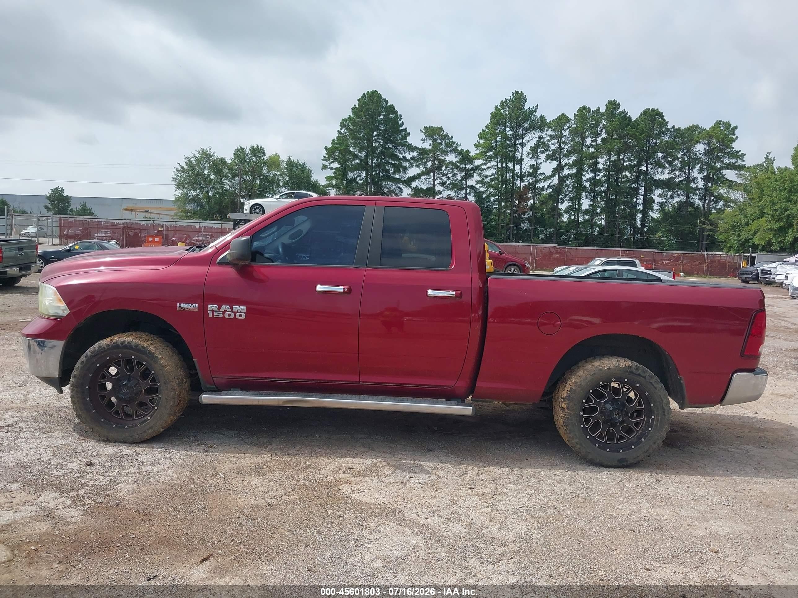2014 Ram 1500 Slt Red vin: 1C6RR7GT8ES379757