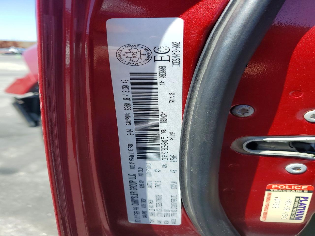 2014 Ram 1500 Slt Red vin: 1C6RR7GT8ES460175