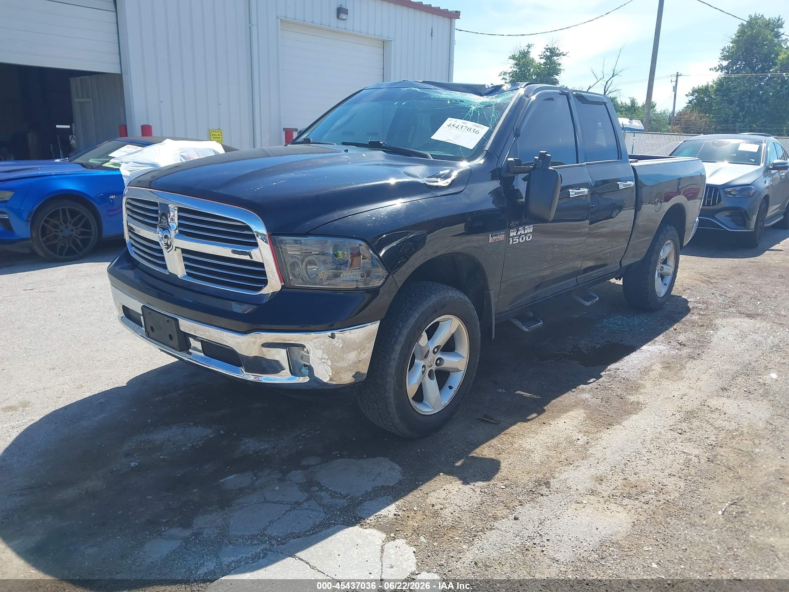 2015 Ram 1500 Big Horn Black vin: 1C6RR7GT8FS515015
