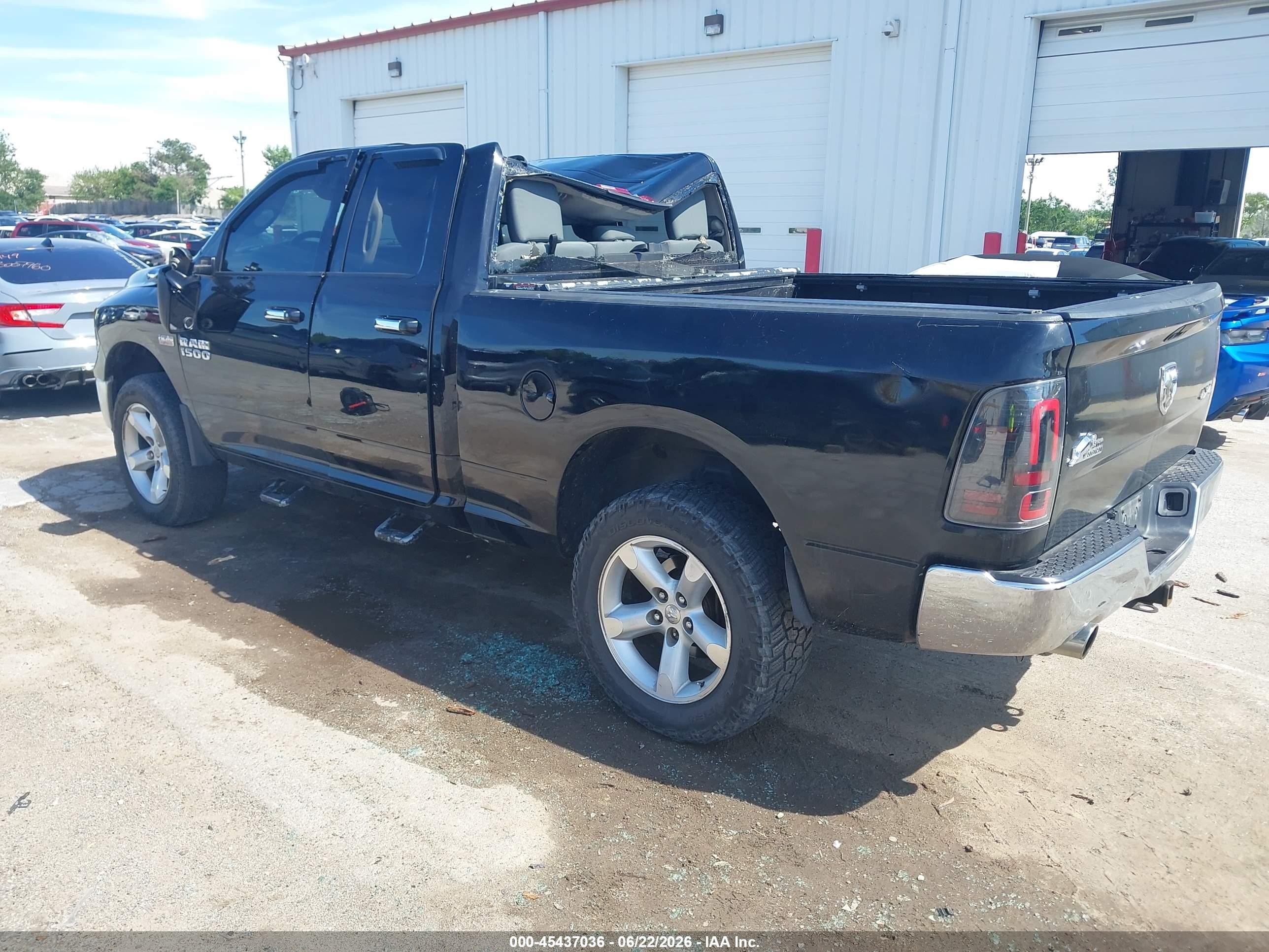 2015 Ram 1500 Big Horn Black vin: 1C6RR7GT8FS515015