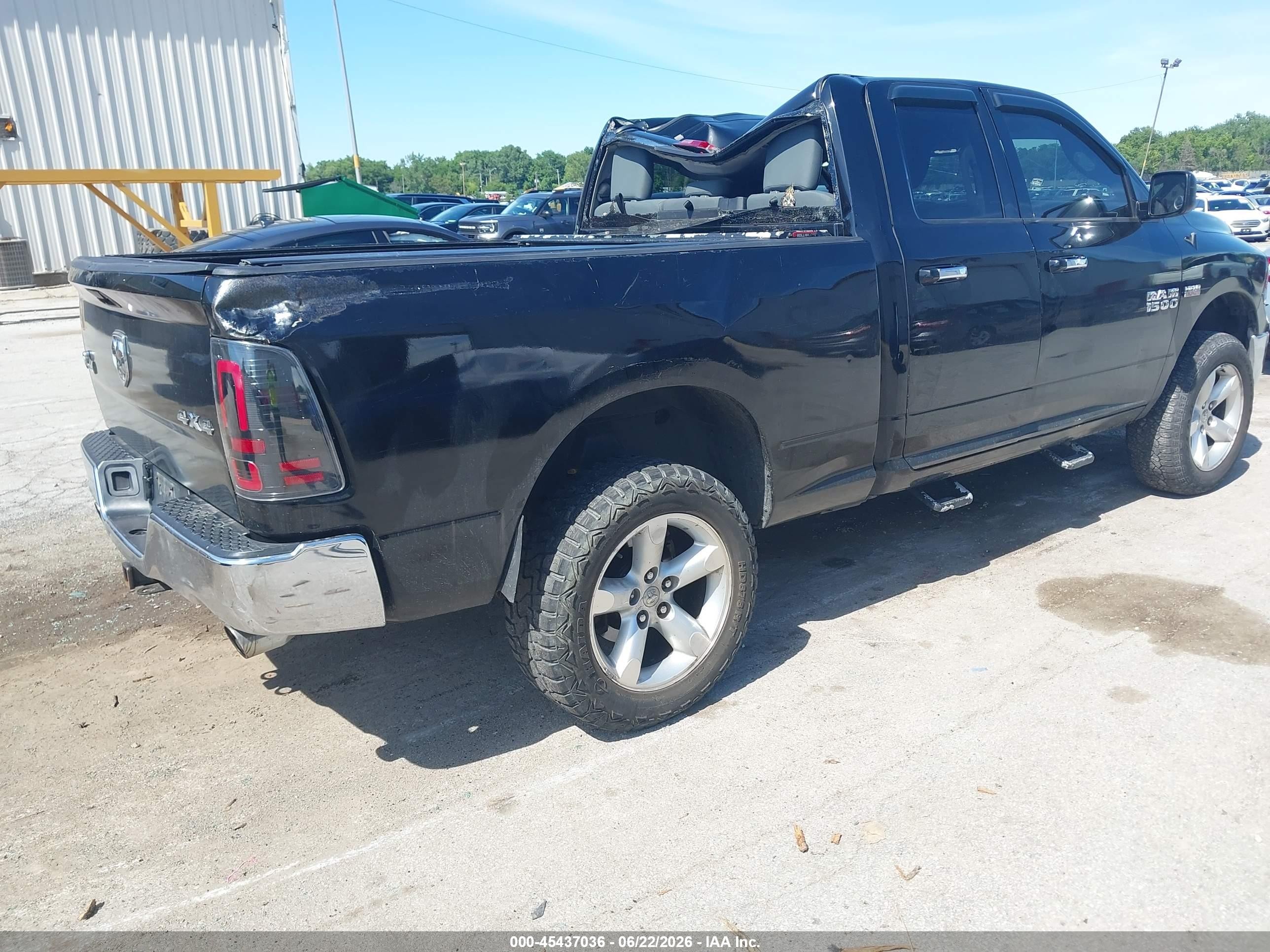 2015 Ram 1500 Big Horn Black vin: 1C6RR7GT8FS515015