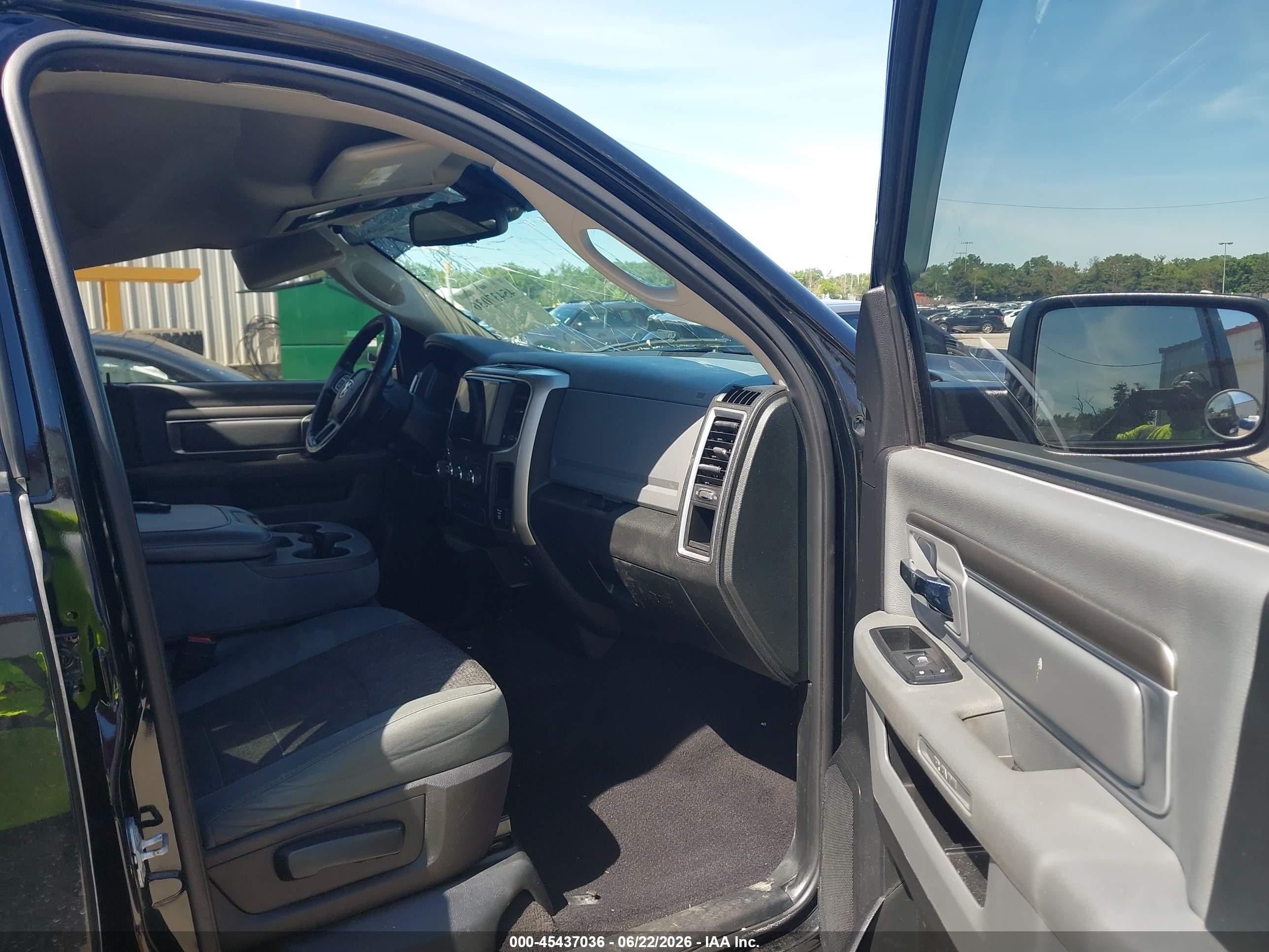 2015 Ram 1500 Big Horn Black vin: 1C6RR7GT8FS515015