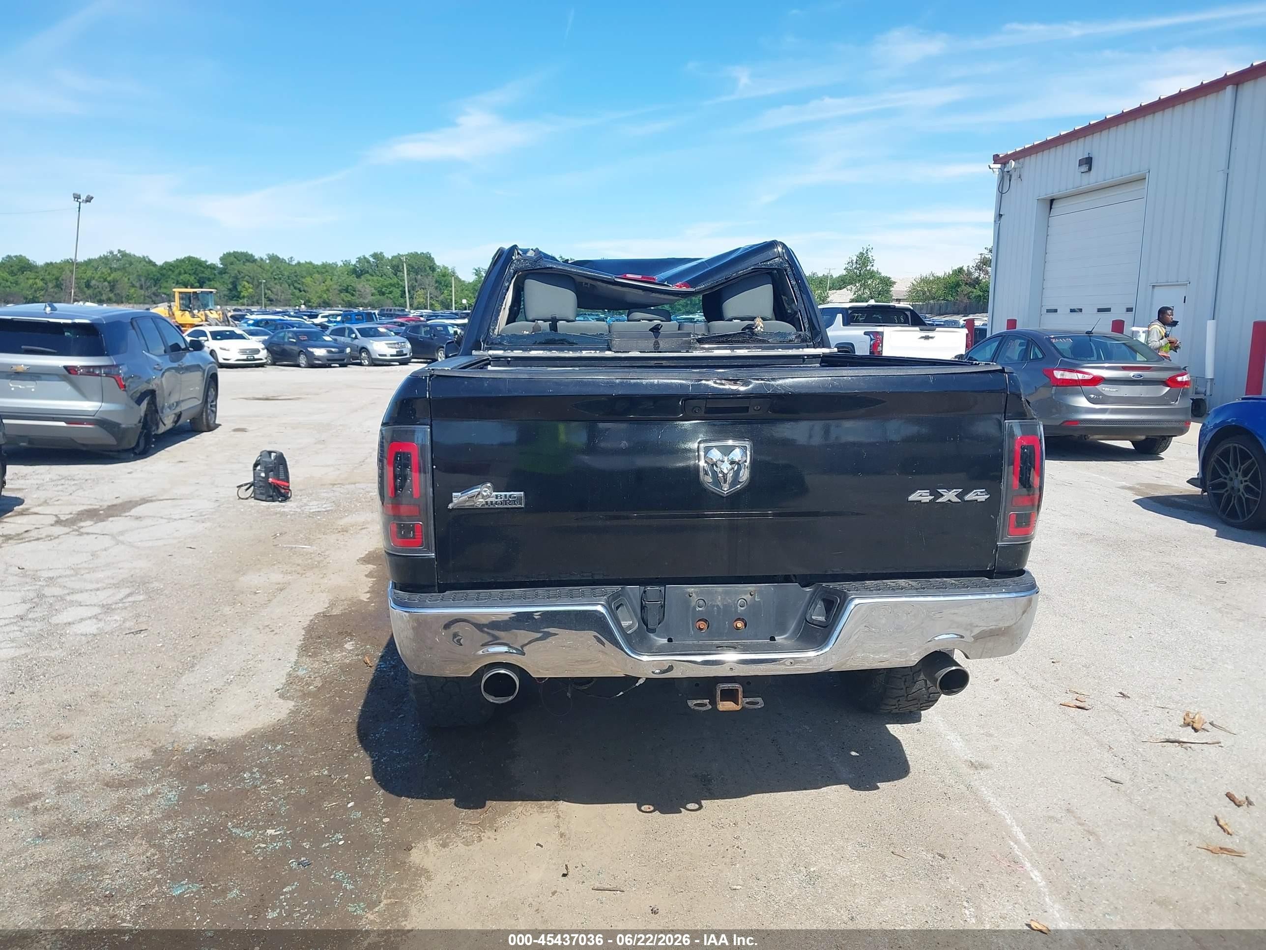 2015 Ram 1500 Big Horn Black vin: 1C6RR7GT8FS515015