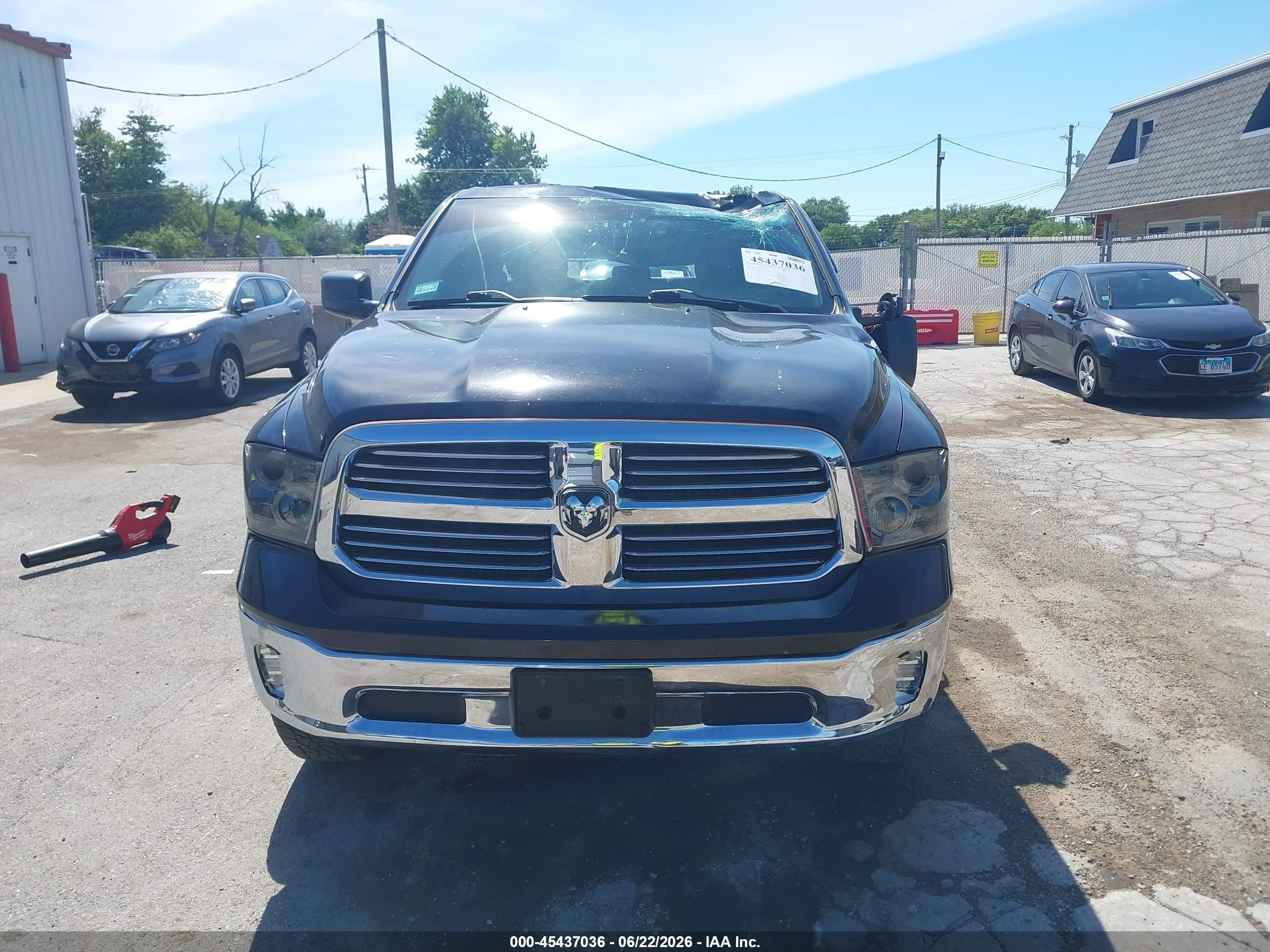 2015 Ram 1500 Big Horn Black vin: 1C6RR7GT8FS515015