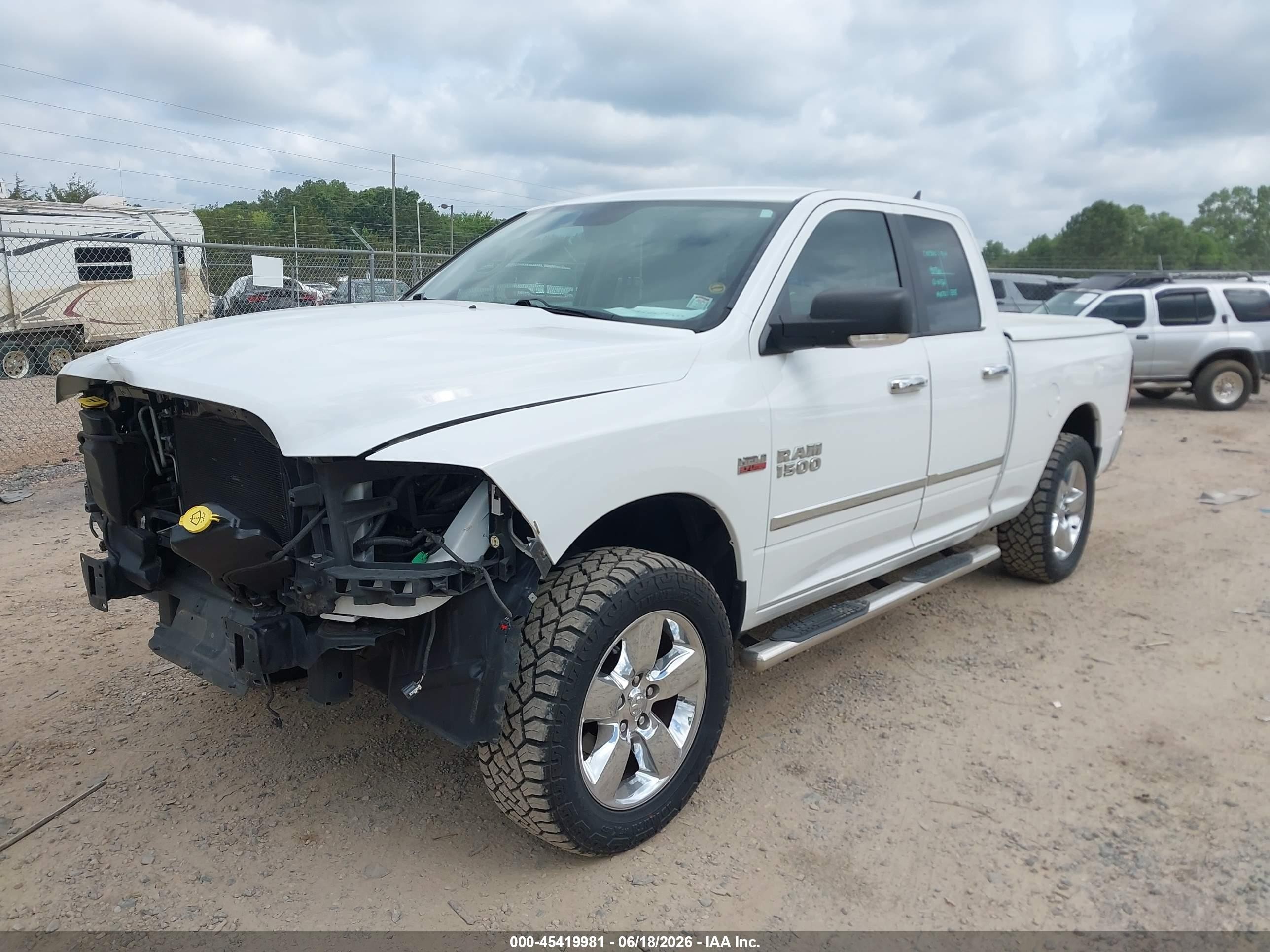 2014 Ram 1500 Big Horn White vin: 1C6RR7GT9ES138869