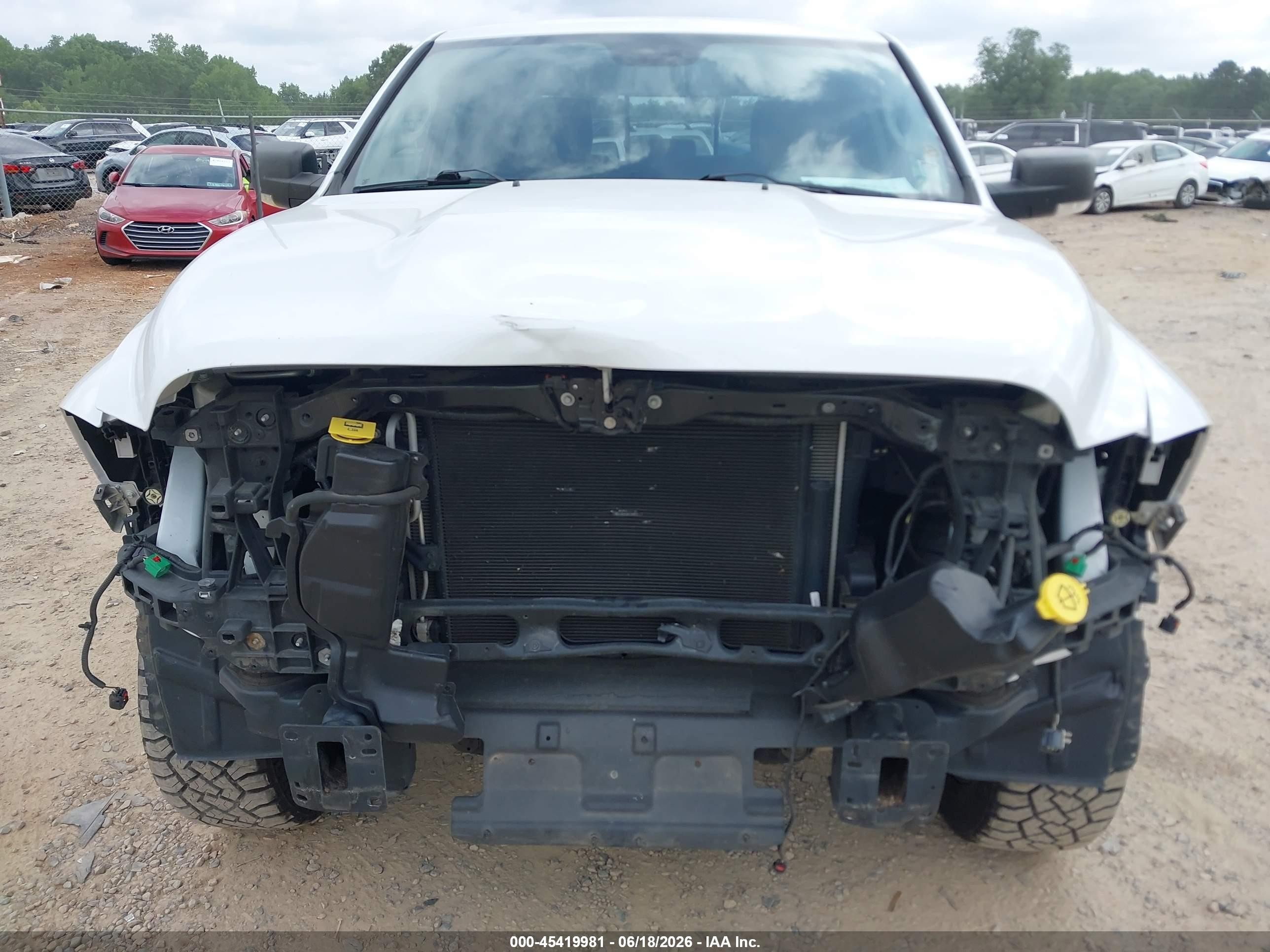 2014 Ram 1500 Big Horn White vin: 1C6RR7GT9ES138869