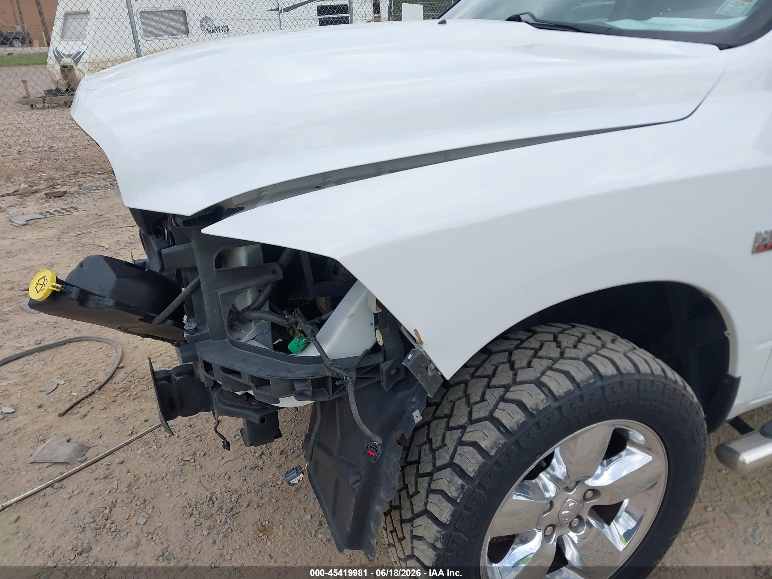 2014 Ram 1500 Big Horn White vin: 1C6RR7GT9ES138869