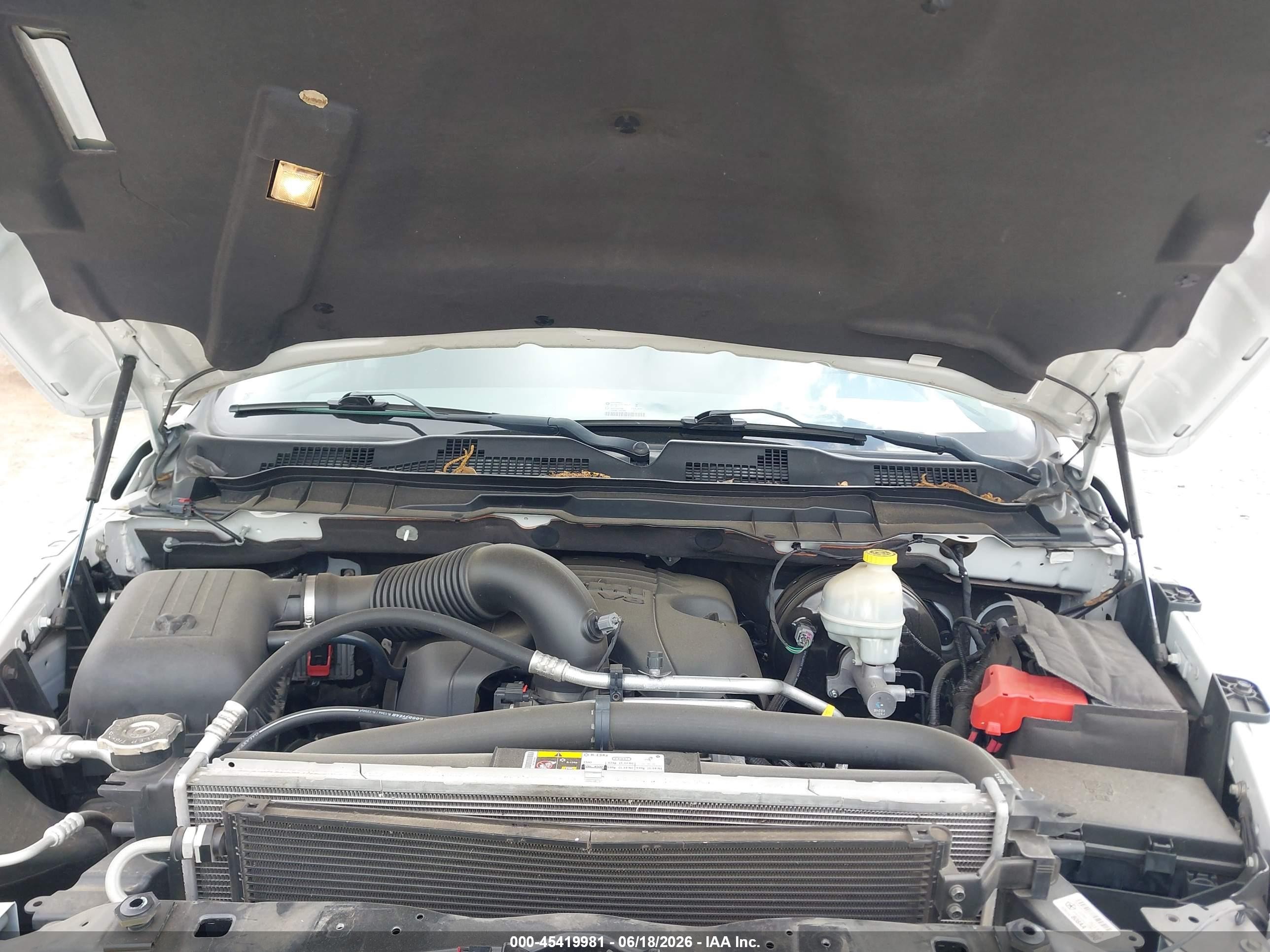 2014 Ram 1500 Big Horn White vin: 1C6RR7GT9ES138869