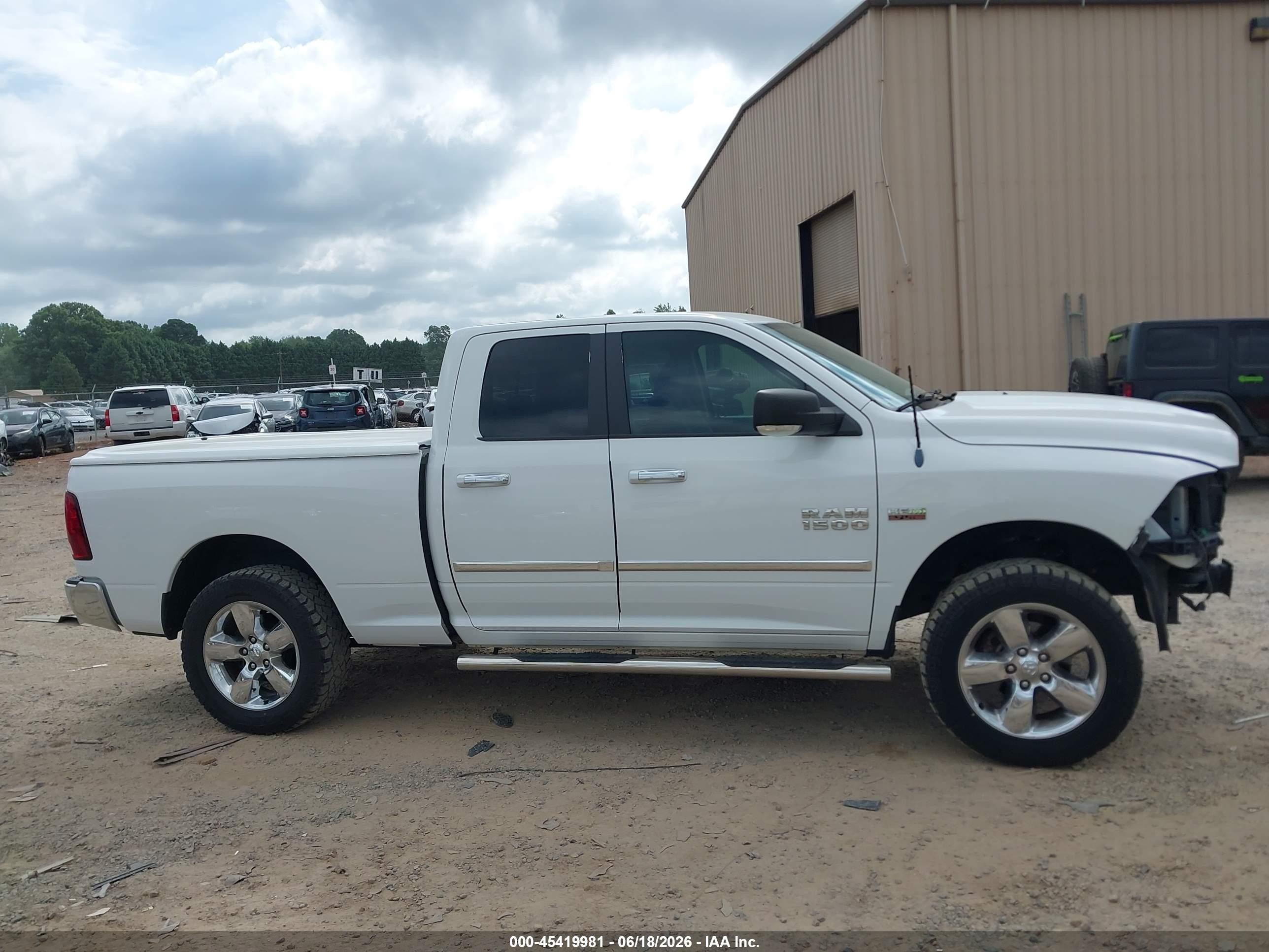 2014 Ram 1500 Big Horn White vin: 1C6RR7GT9ES138869