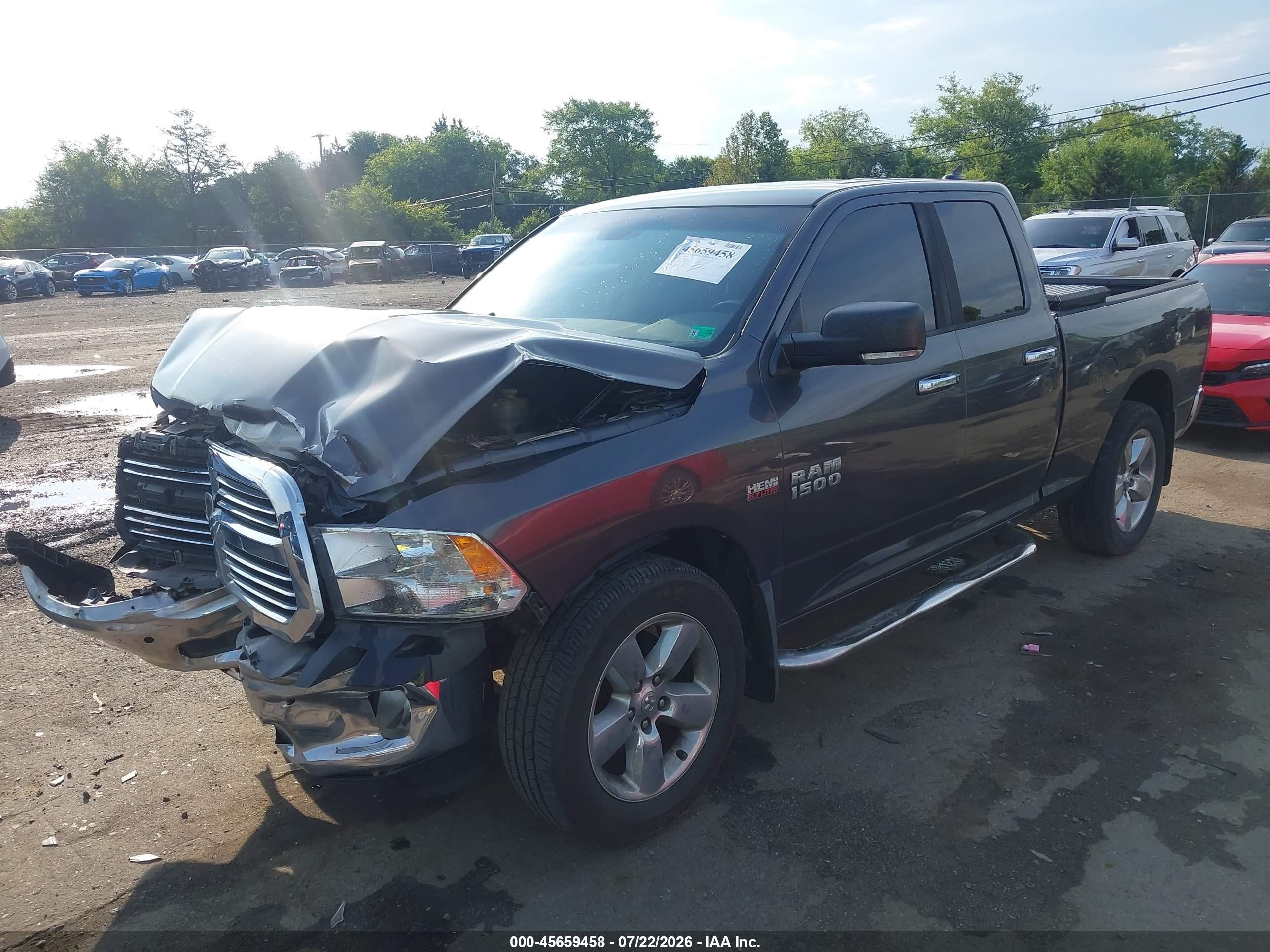 2014 Ram 1500 Big Horn Gray vin: 1C6RR7GT9ES472349
