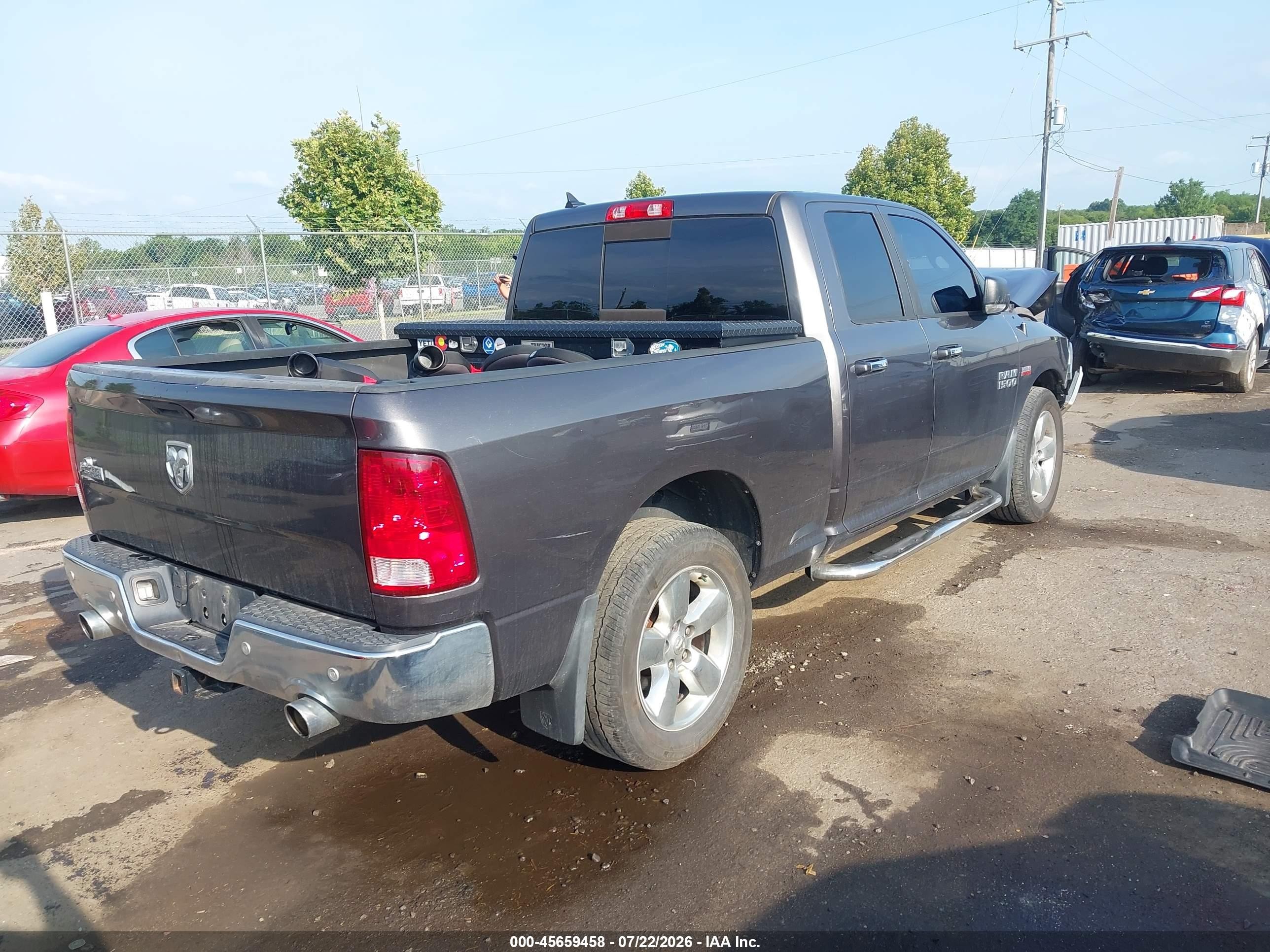 2014 Ram 1500 Big Horn Gray vin: 1C6RR7GT9ES472349