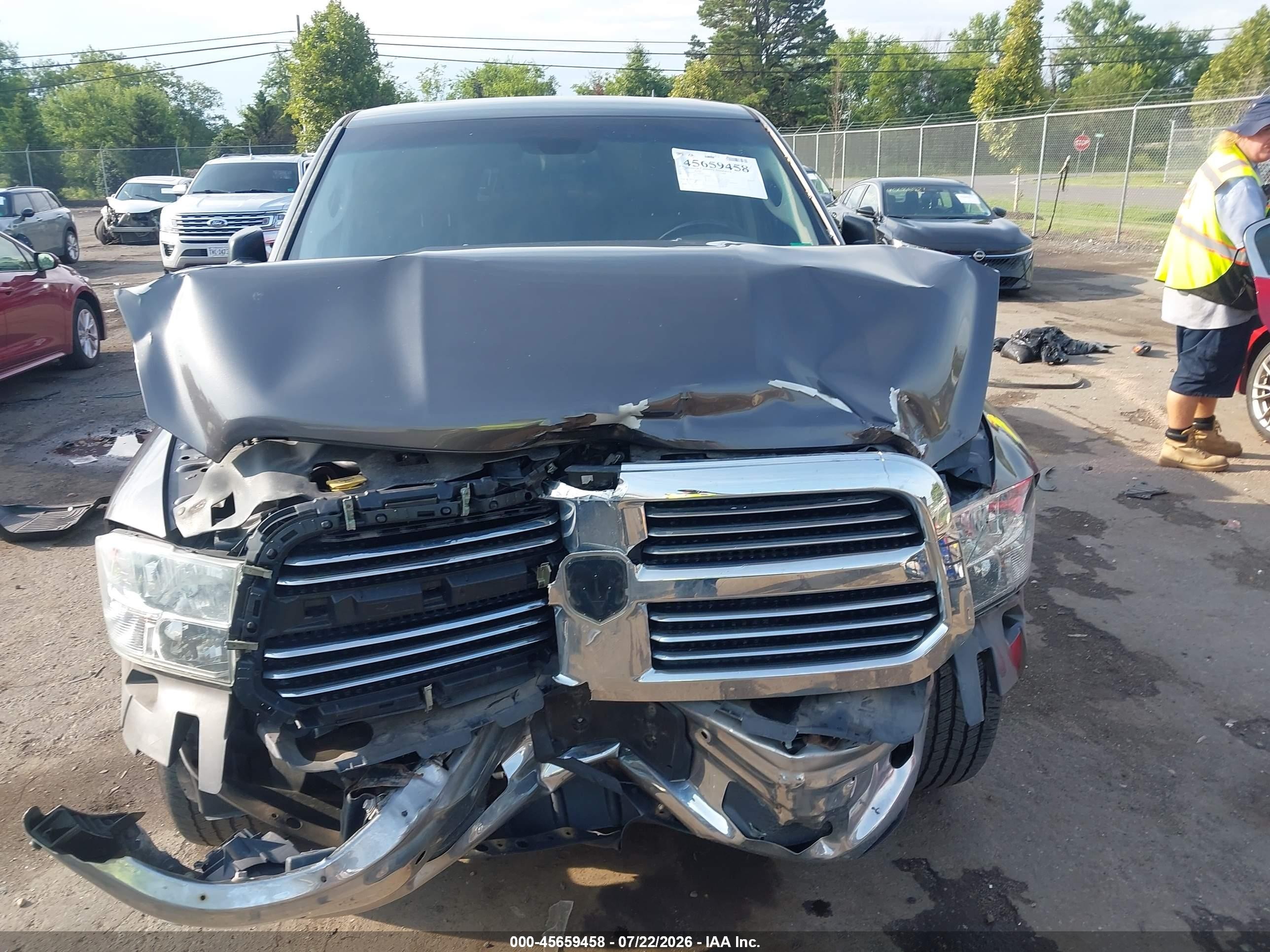 2014 Ram 1500 Big Horn Gray vin: 1C6RR7GT9ES472349