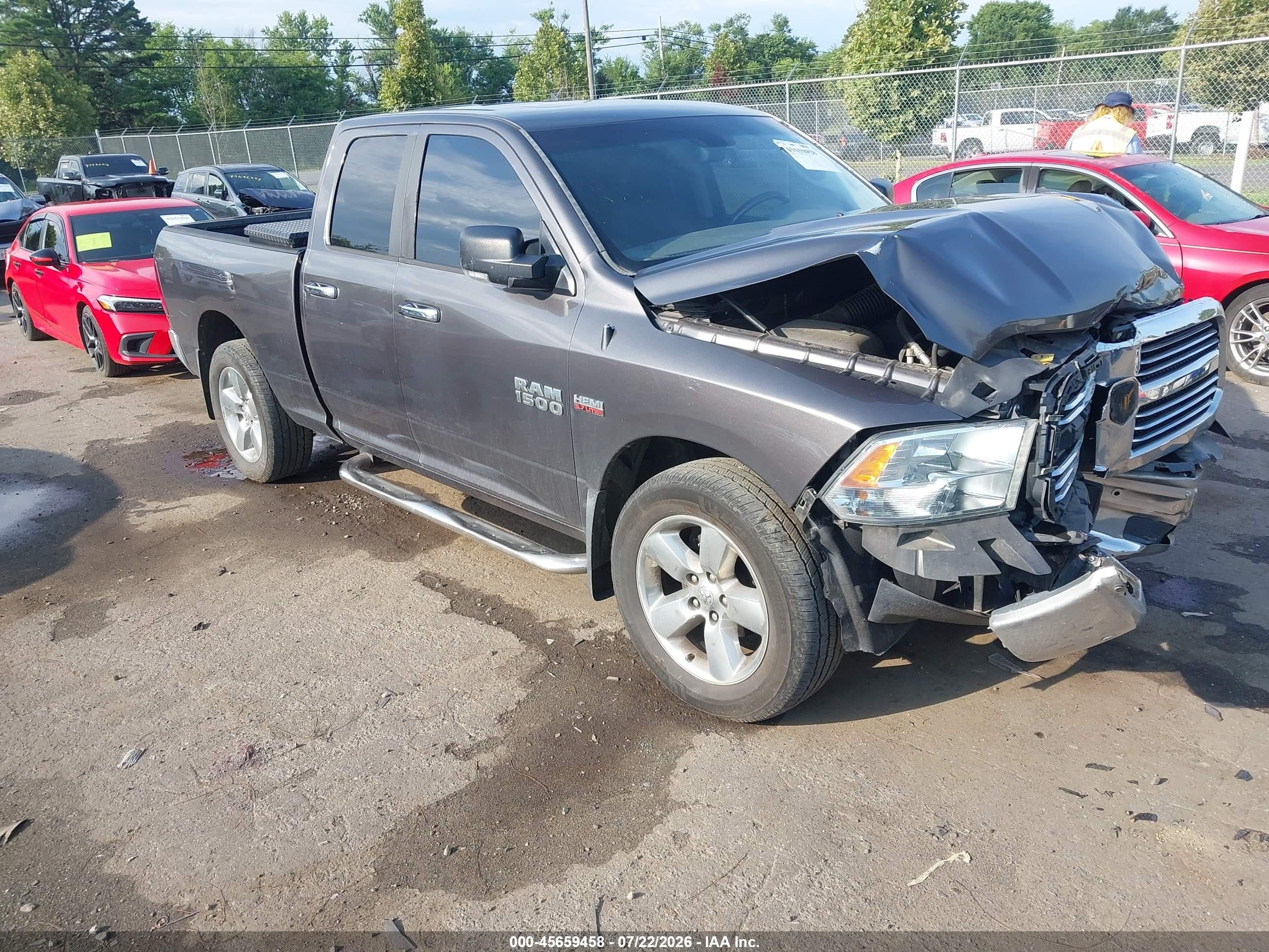 2014 Ram 1500 Big Horn Gray vin: 1C6RR7GT9ES472349