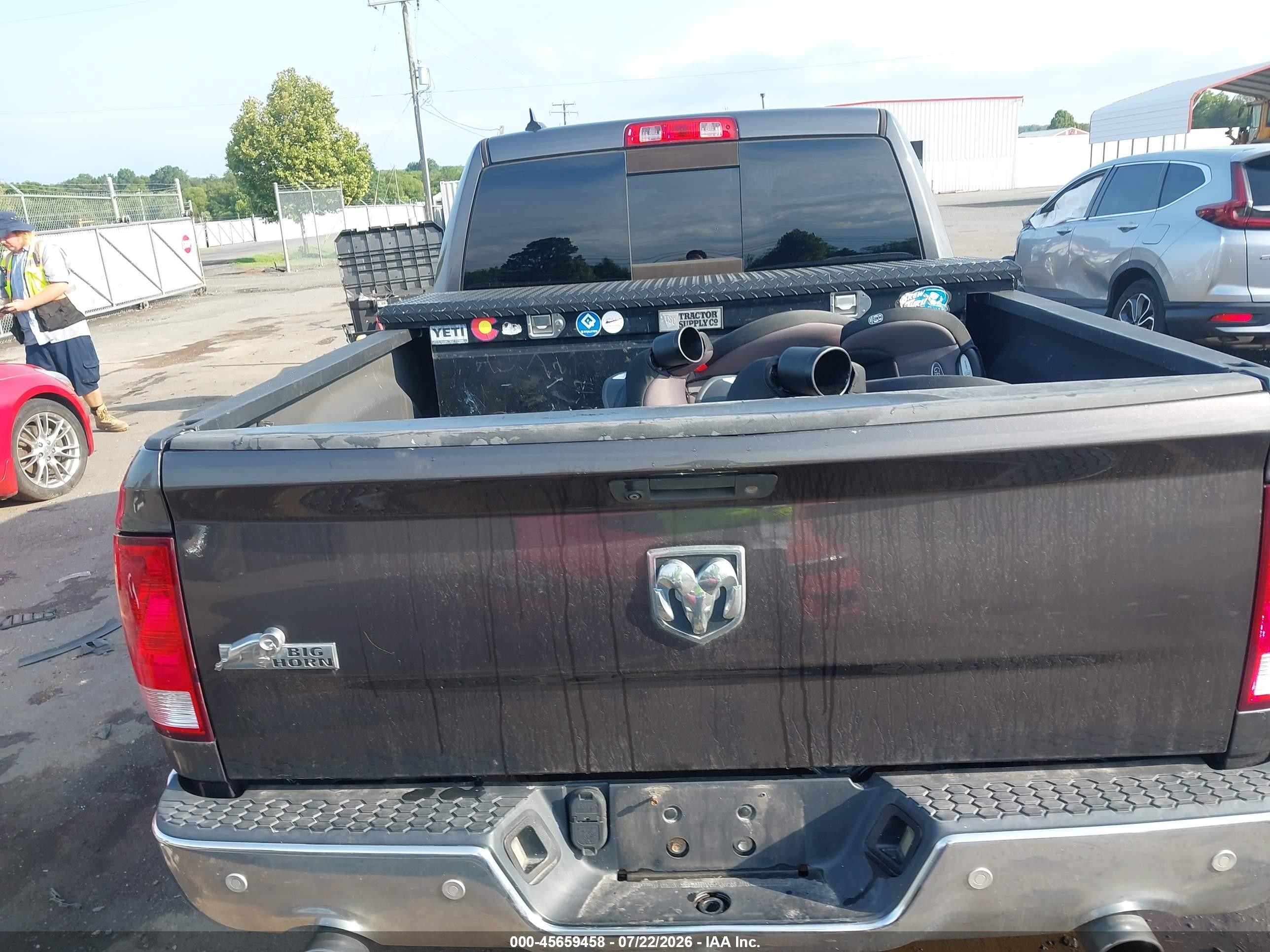2014 Ram 1500 Big Horn Gray vin: 1C6RR7GT9ES472349