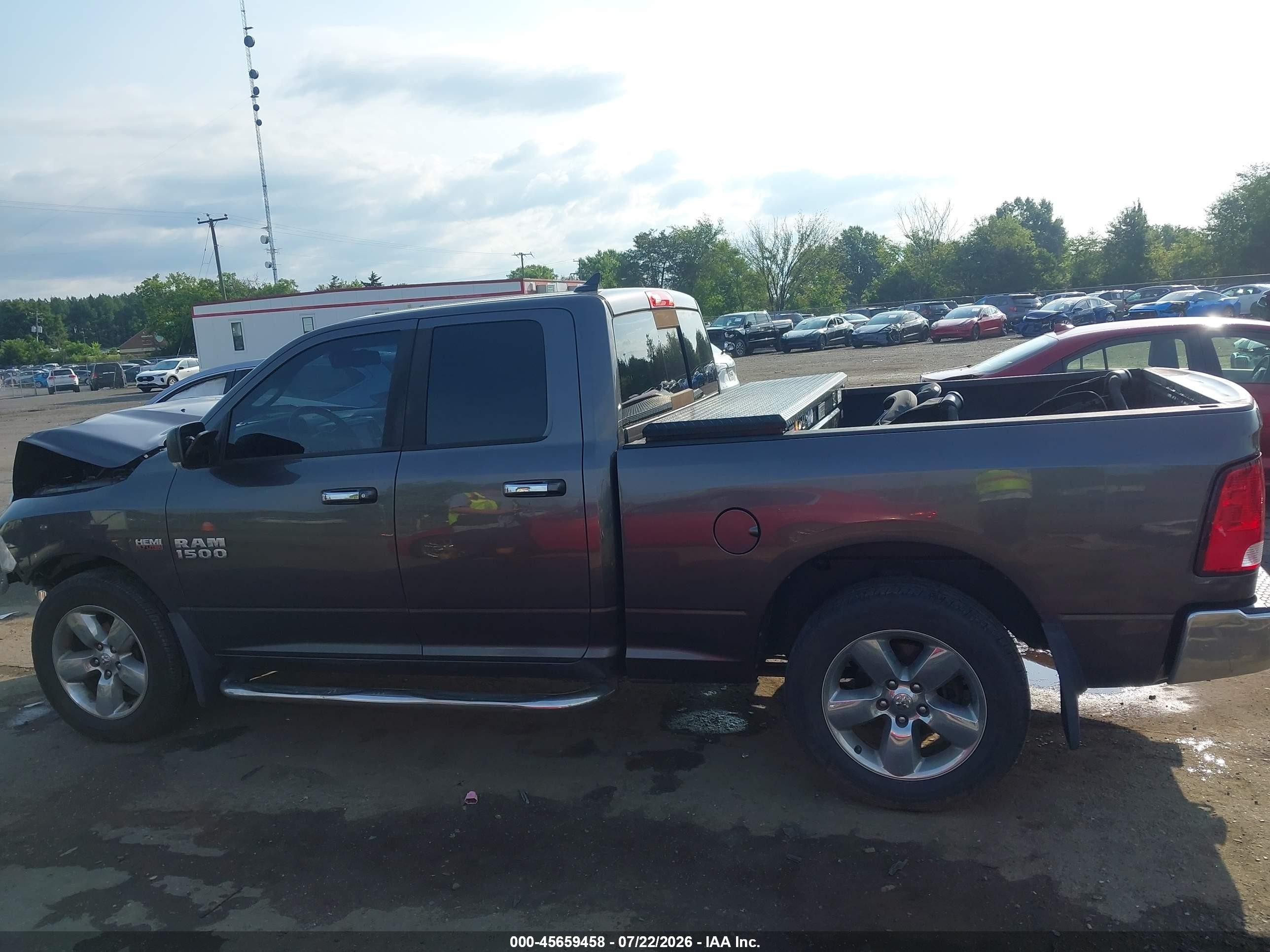 2014 Ram 1500 Big Horn Gray vin: 1C6RR7GT9ES472349