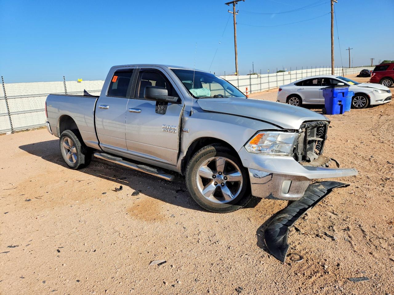 2015 Ram 1500 Slt Silver vin: 1C6RR7GT9FS693855