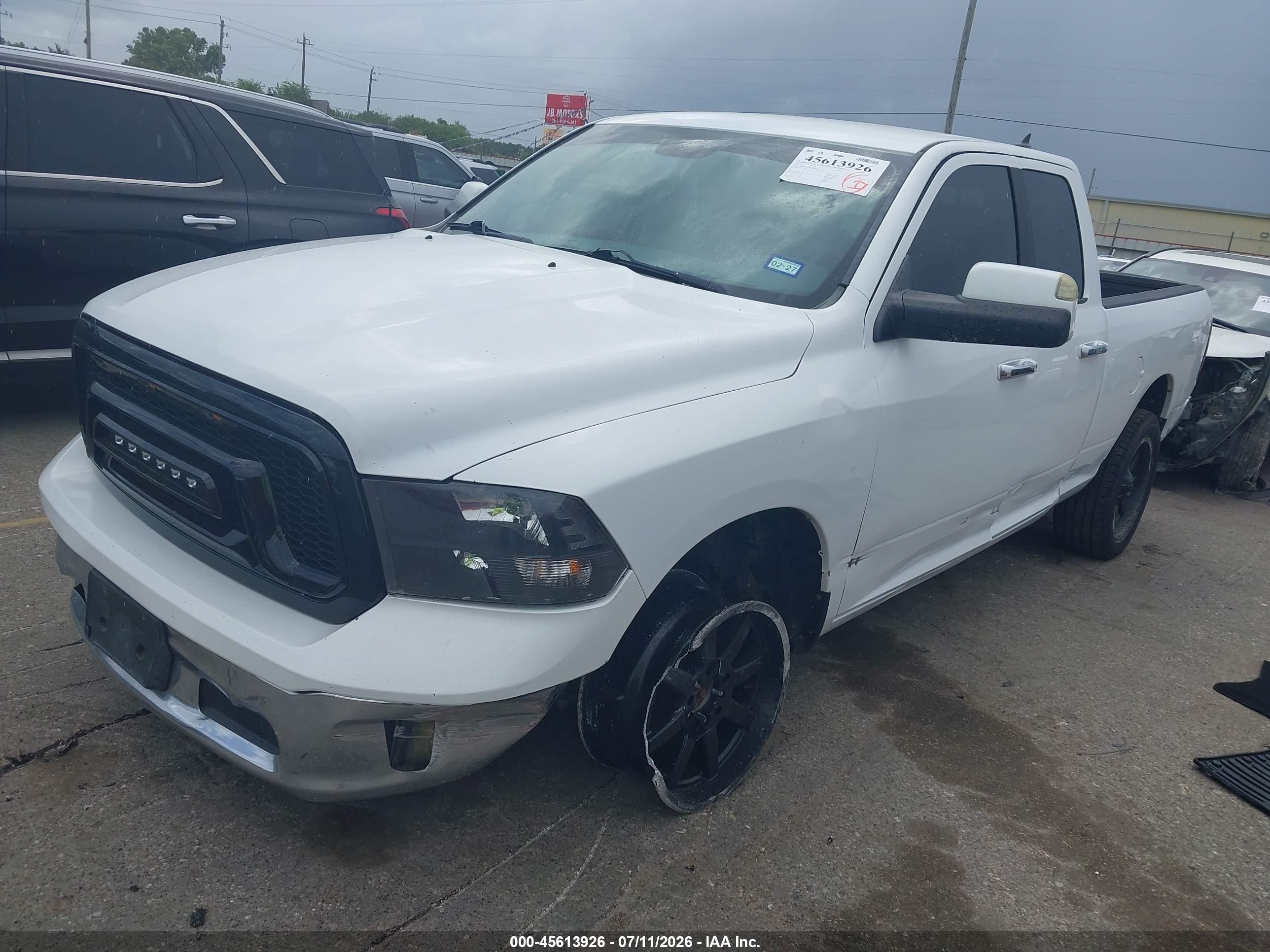 2013 Ram 1500 Lone Star Белый vin: 1C6RR7GTXDS655449