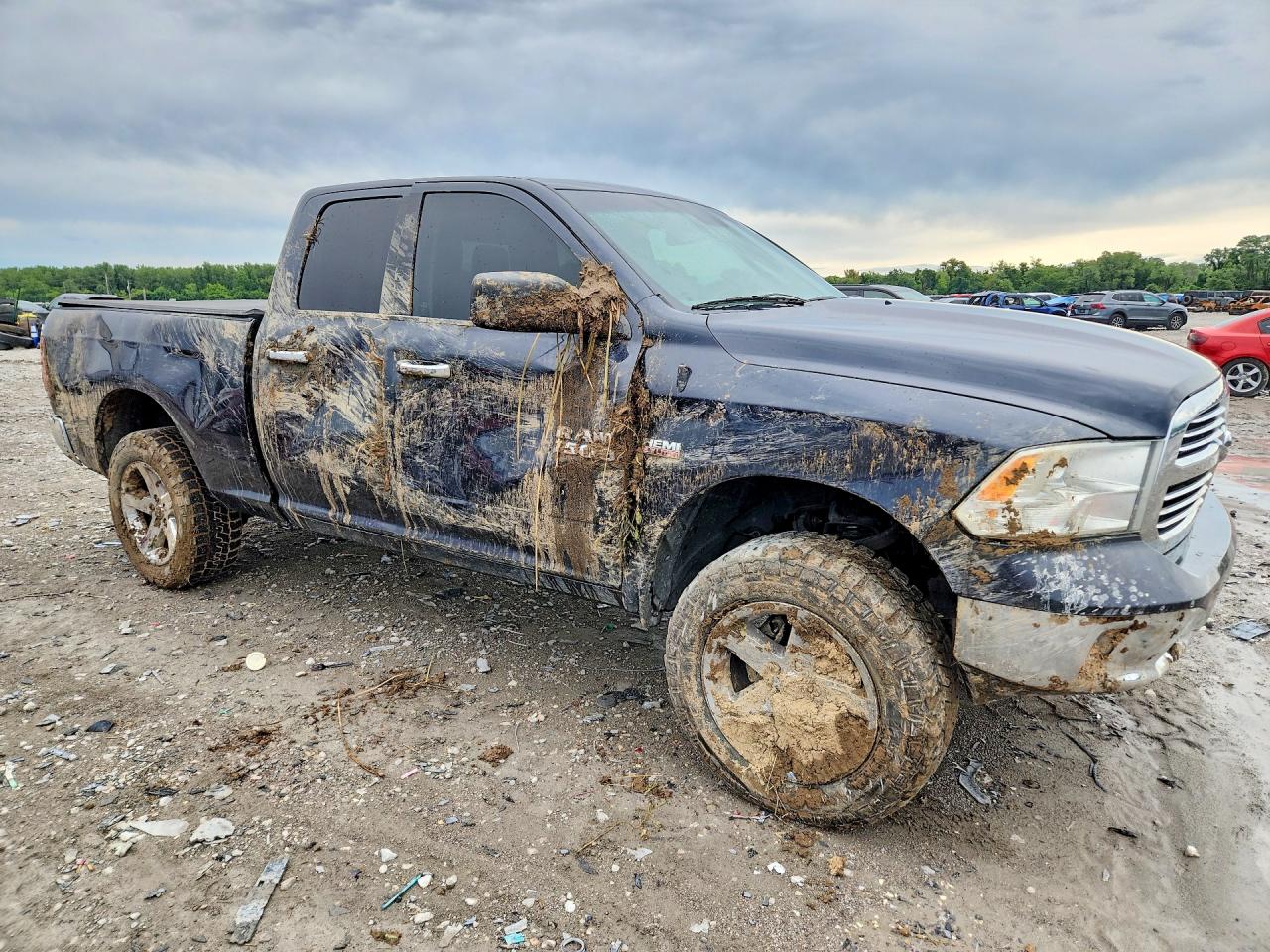 2014 Ram 1500 Slt Gray vin: 1C6RR7GTXES323190