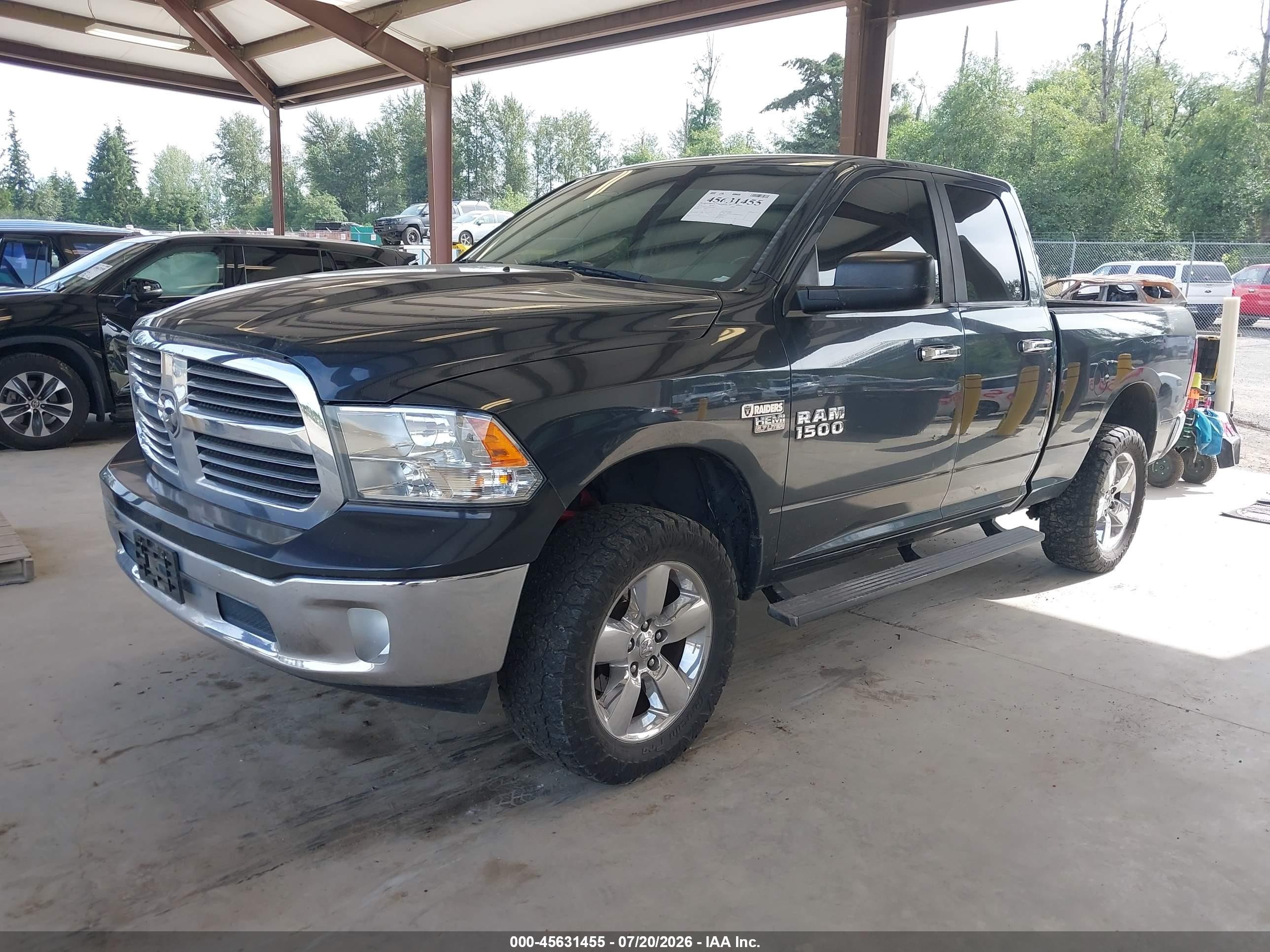 2014 Ram 1500 Big Horn Gray vin: 1C6RR7GTXES396236