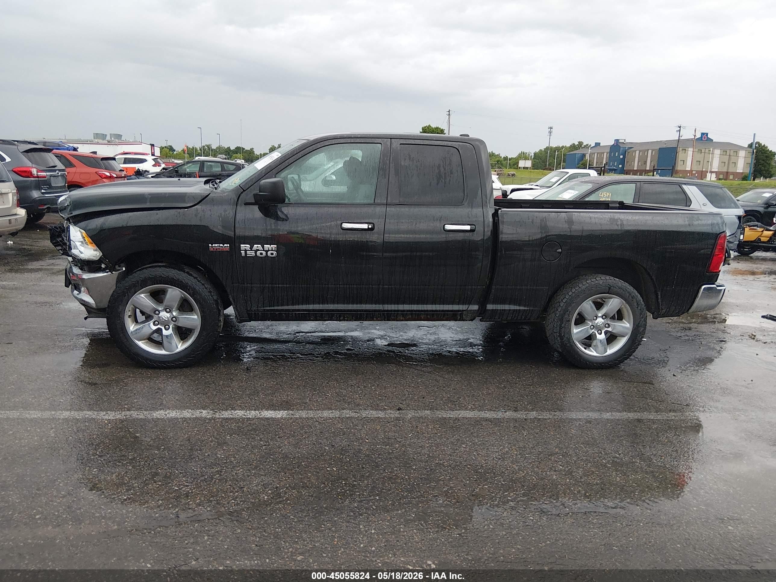 2015 Ram 1500 Big Horn Black vin: 1C6RR7GTXFS704166