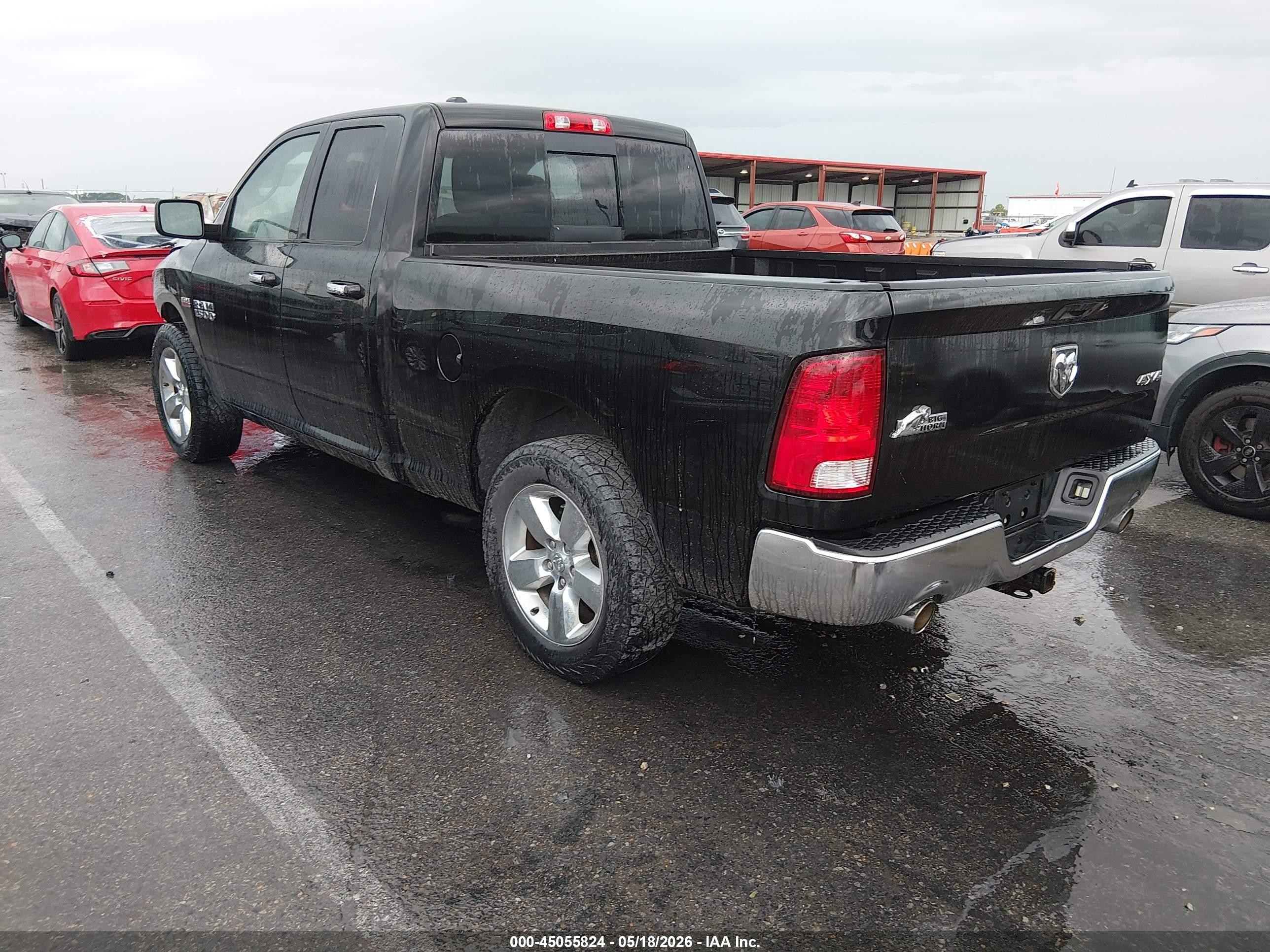 2015 Ram 1500 Big Horn Black vin: 1C6RR7GTXFS704166