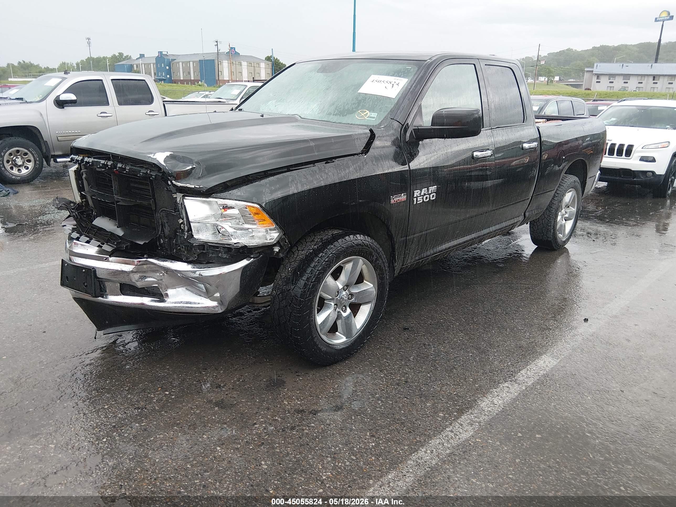 2015 Ram 1500 Big Horn Black vin: 1C6RR7GTXFS704166