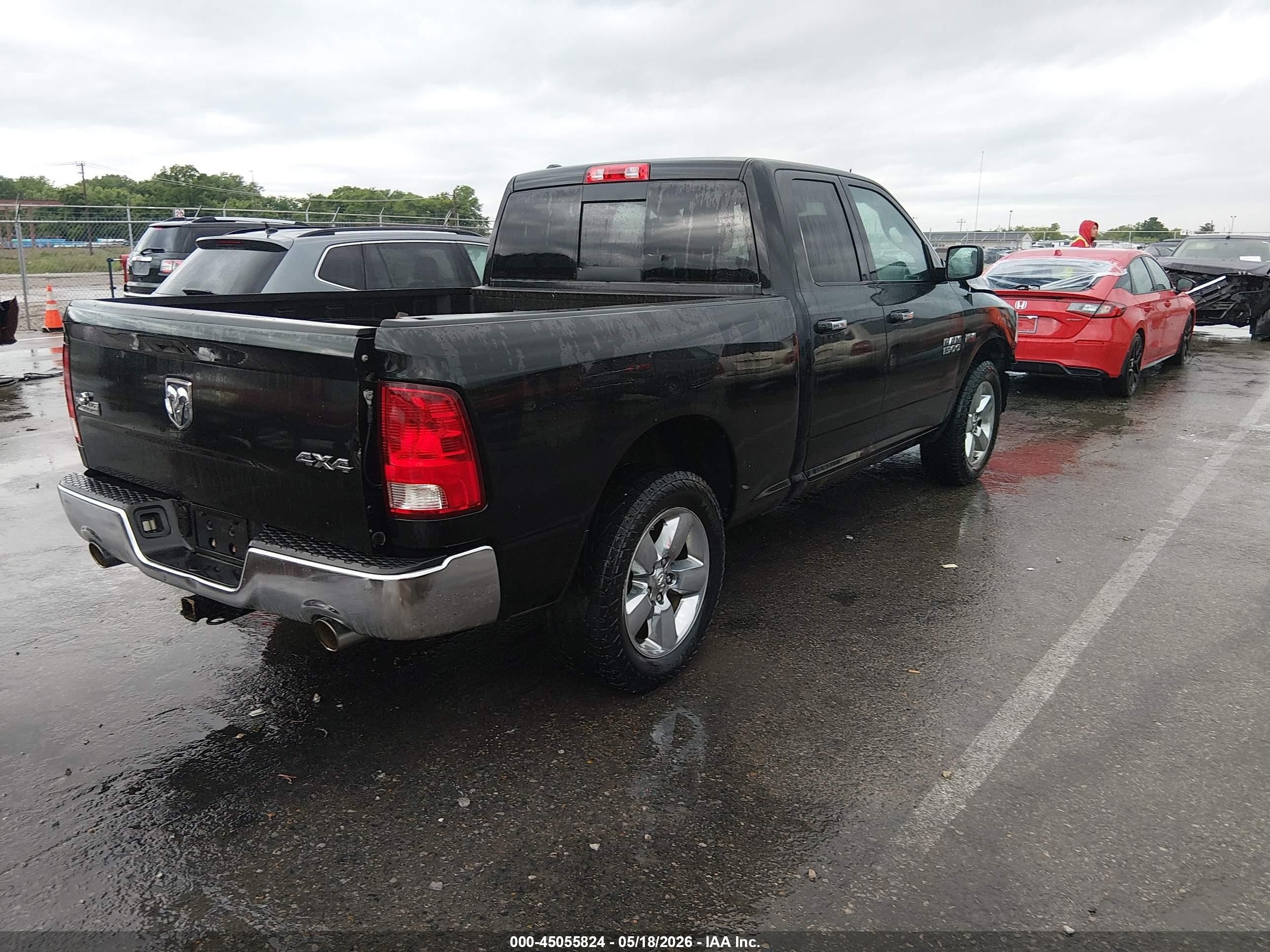 2015 Ram 1500 Big Horn Black vin: 1C6RR7GTXFS704166