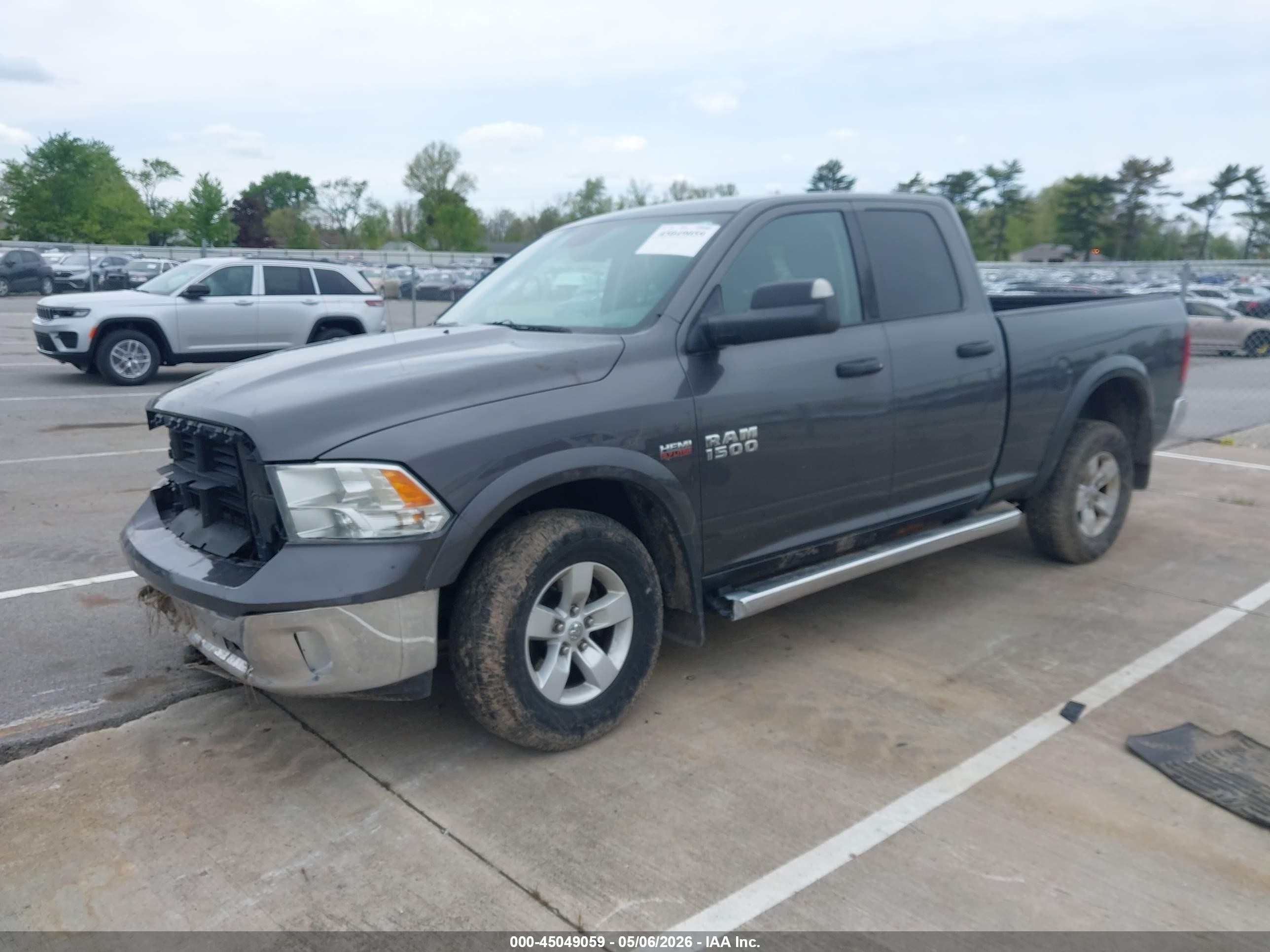 2015 Ram 1500 Slt Gray vin: 1C6RR7GTXFS723039
