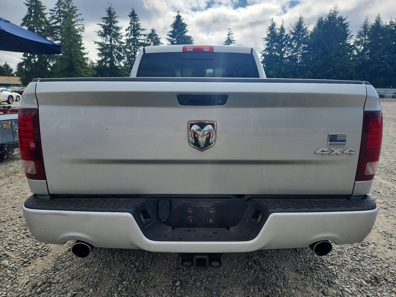2015 Ram 1500 Sport Gray vin: 1C6RR7HT0FS502967