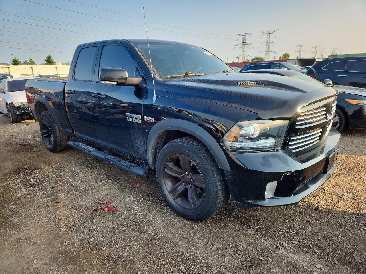 2013 Ram 1500 Sport Черный vin: 1C6RR7HT3DS567244