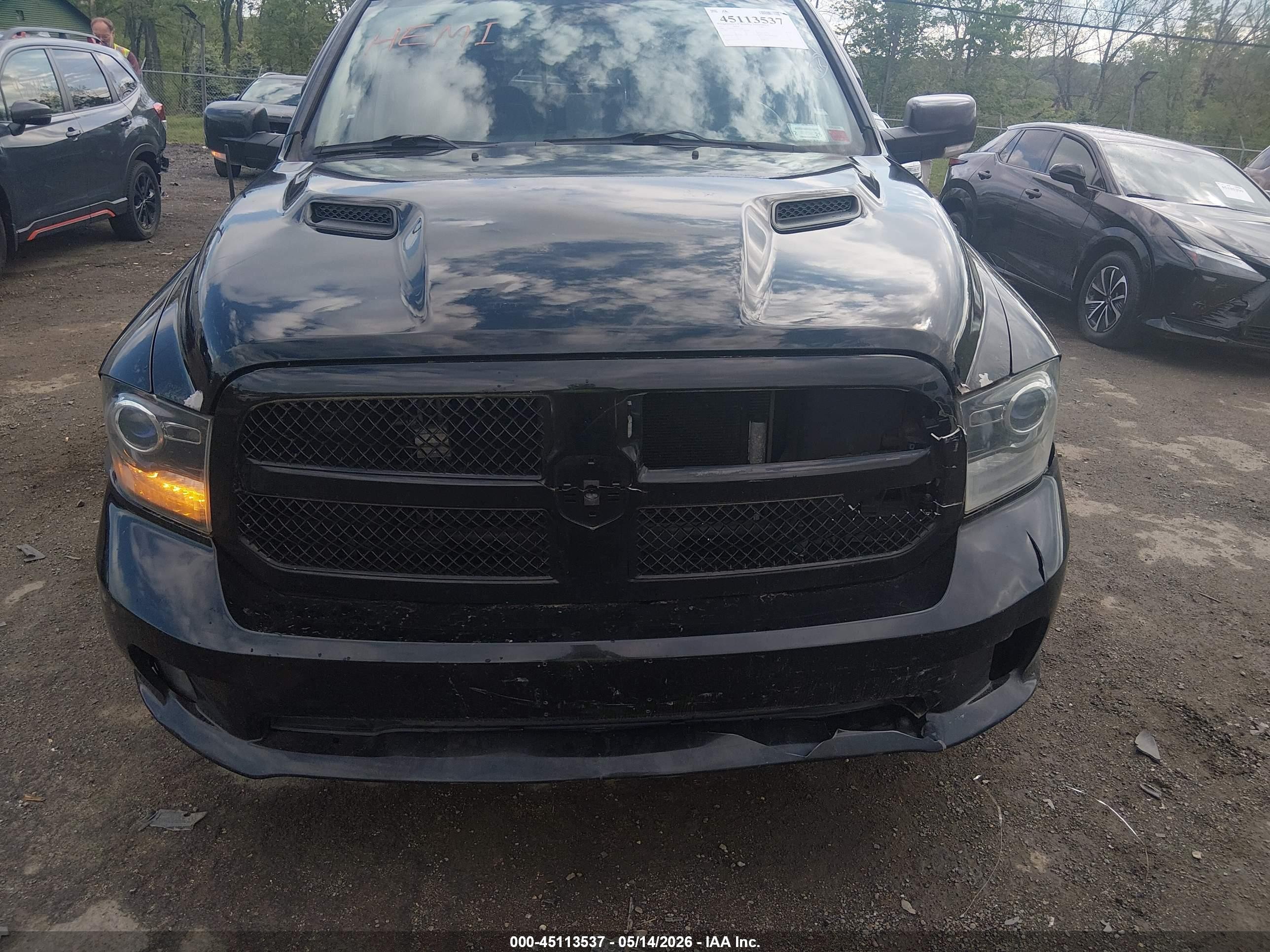 2013 Ram 1500 Sport Black vin: 1C6RR7HT3DS717658