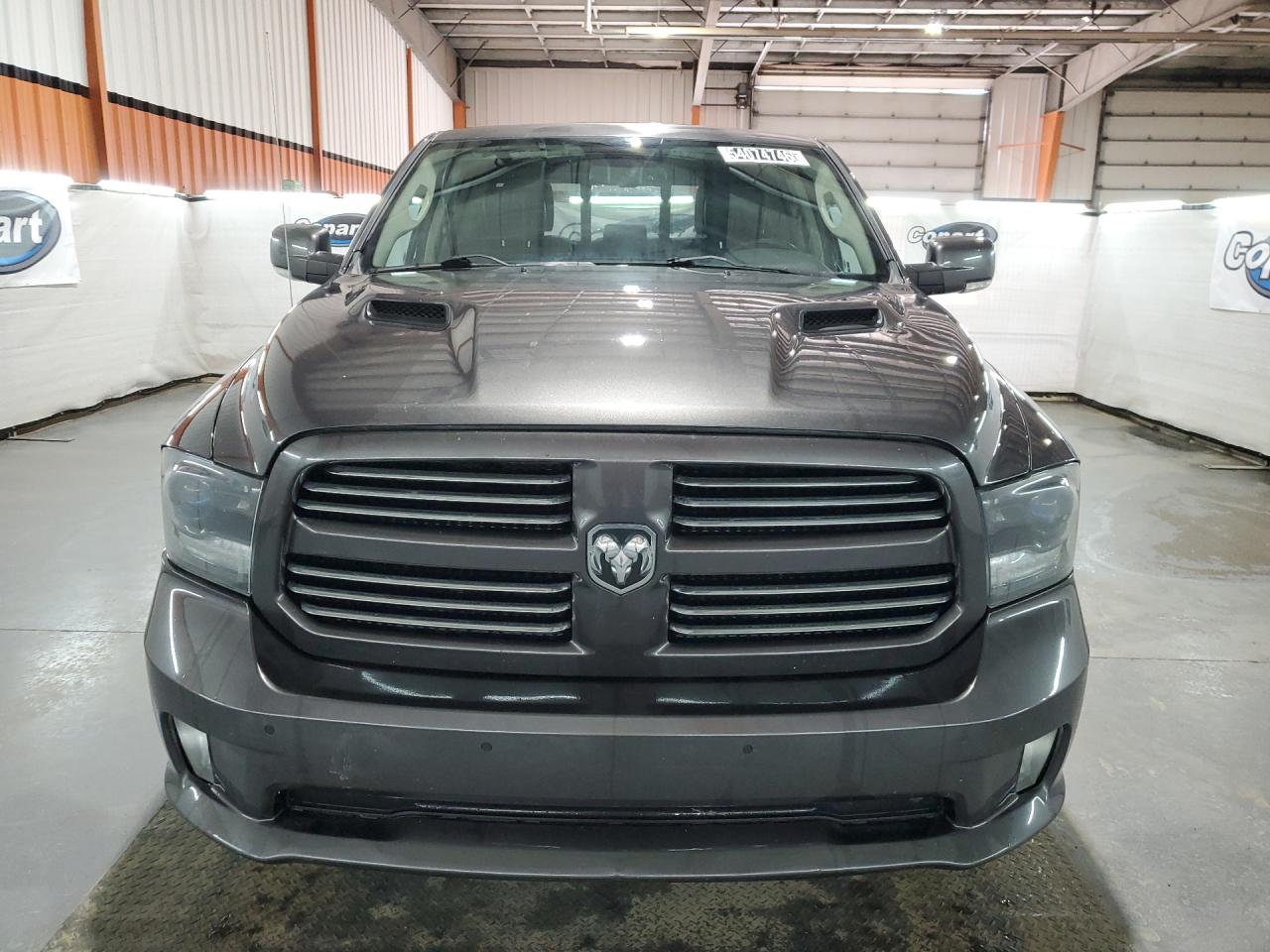 2015 Ram 1500 Sport Gray vin: 1C6RR7HT3FS644228 Damage: Grille, Chipped, 4
