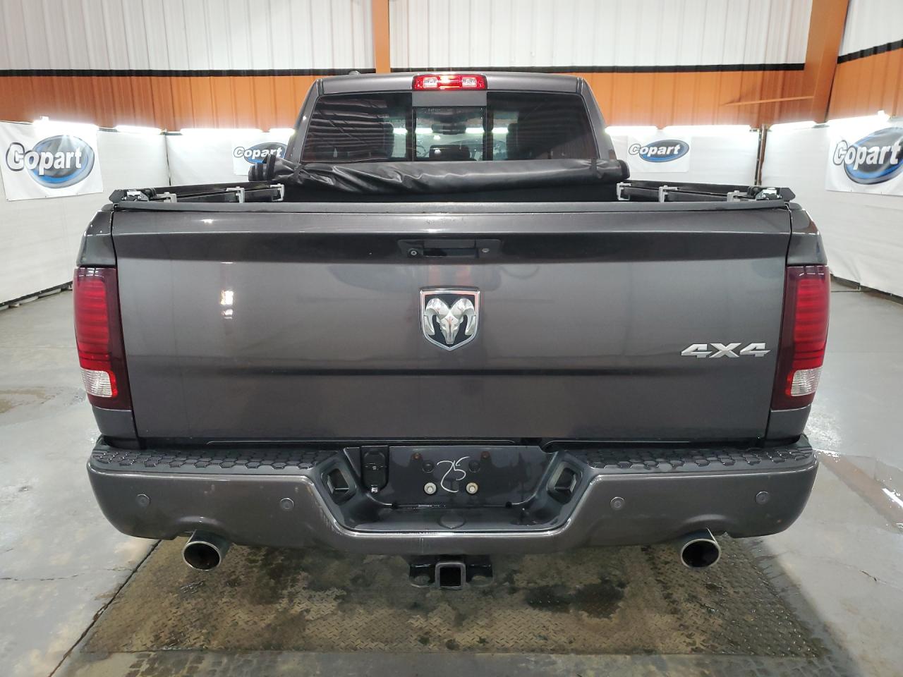 2015 Ram 1500 Sport Gray vin: 1C6RR7HT3FS644228 Damage: Rear Metal Bumper Painted, Chipped, 4