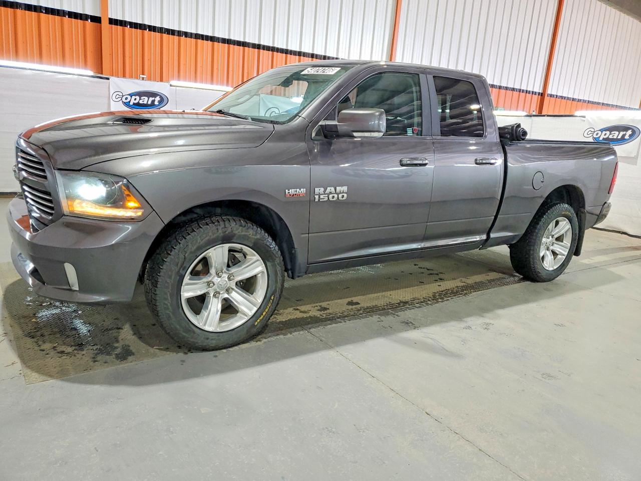 2015 Ram 1500 Sport Gray vin: 1C6RR7HT3FS644228