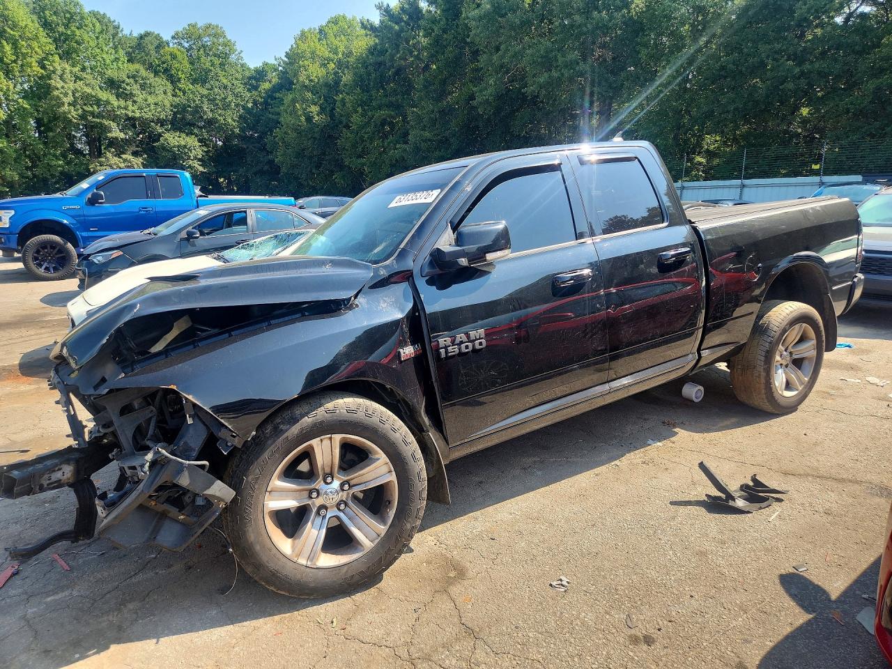 2014 Ram 1500 Sport Black vin: 1C6RR7HT7ES175434