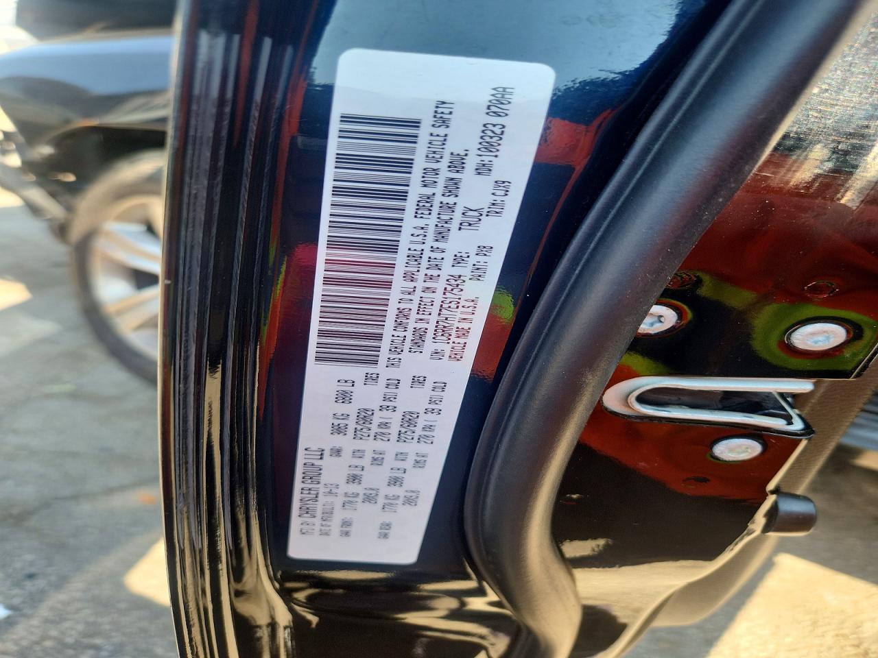 2014 Ram 1500 Sport Black vin: 1C6RR7HT7ES175434