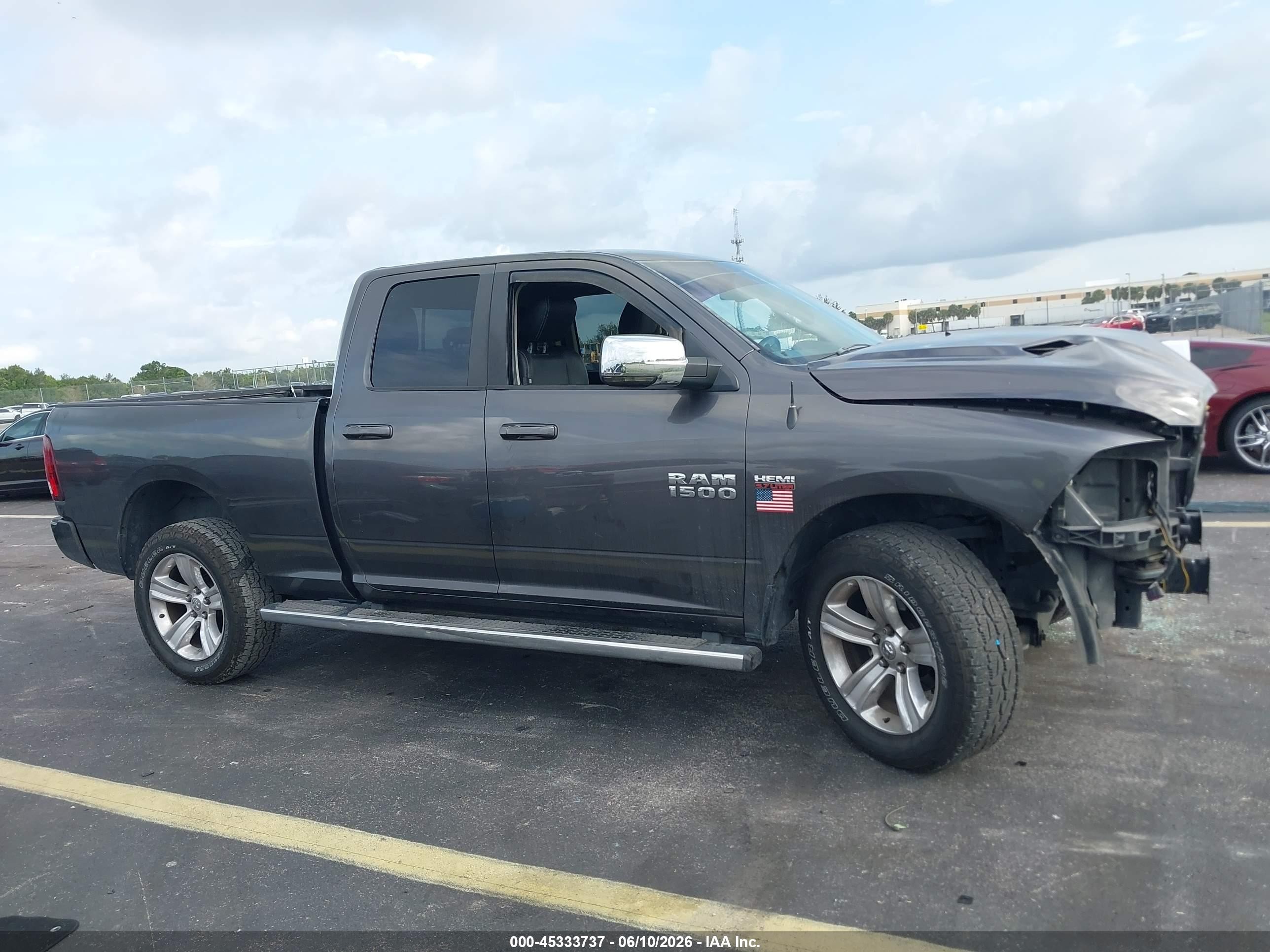 2014 Ram 1500 Sport Gray vin: 1C6RR7HT7ES370322