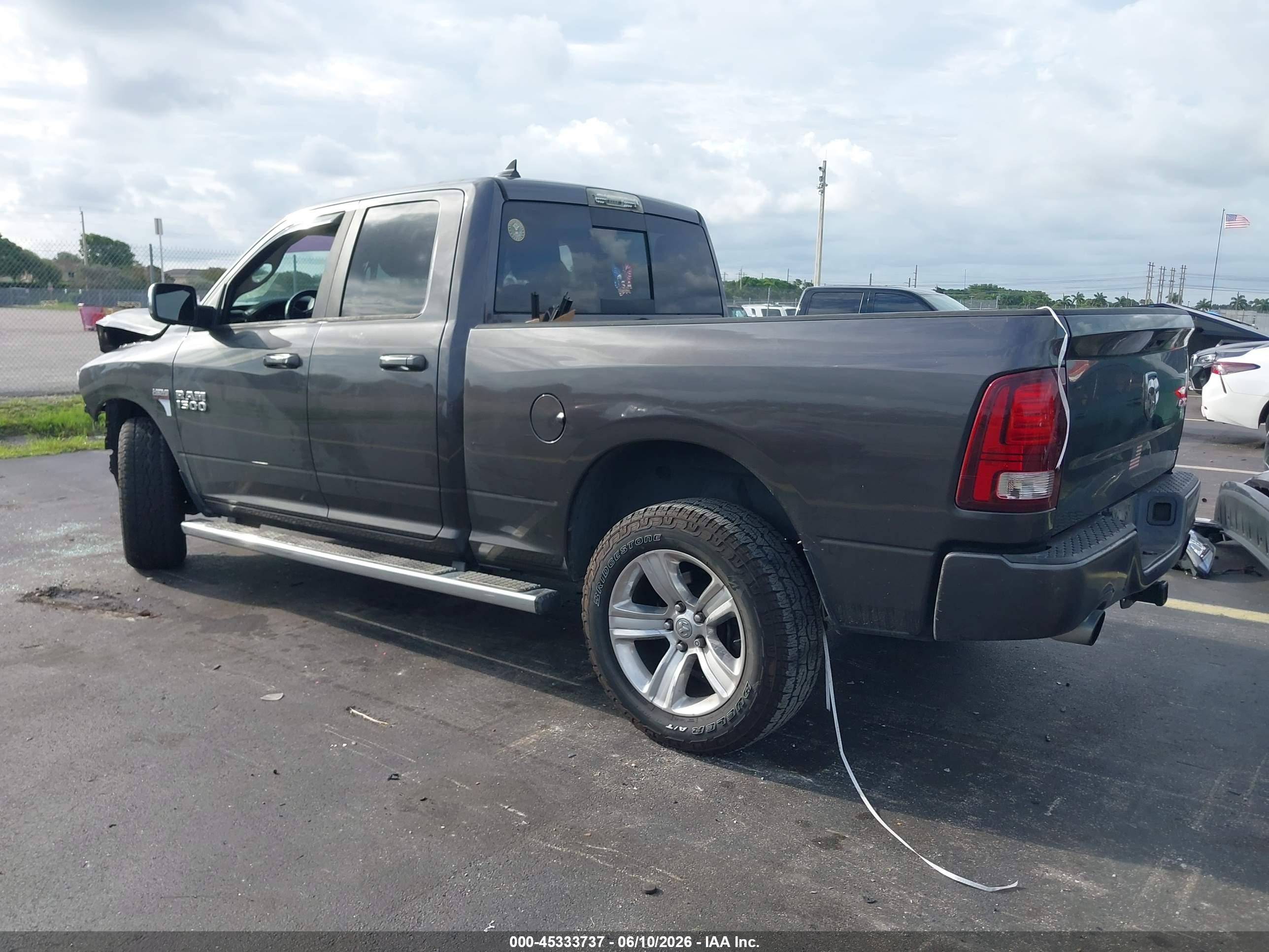 2014 Ram 1500 Sport Gray vin: 1C6RR7HT7ES370322