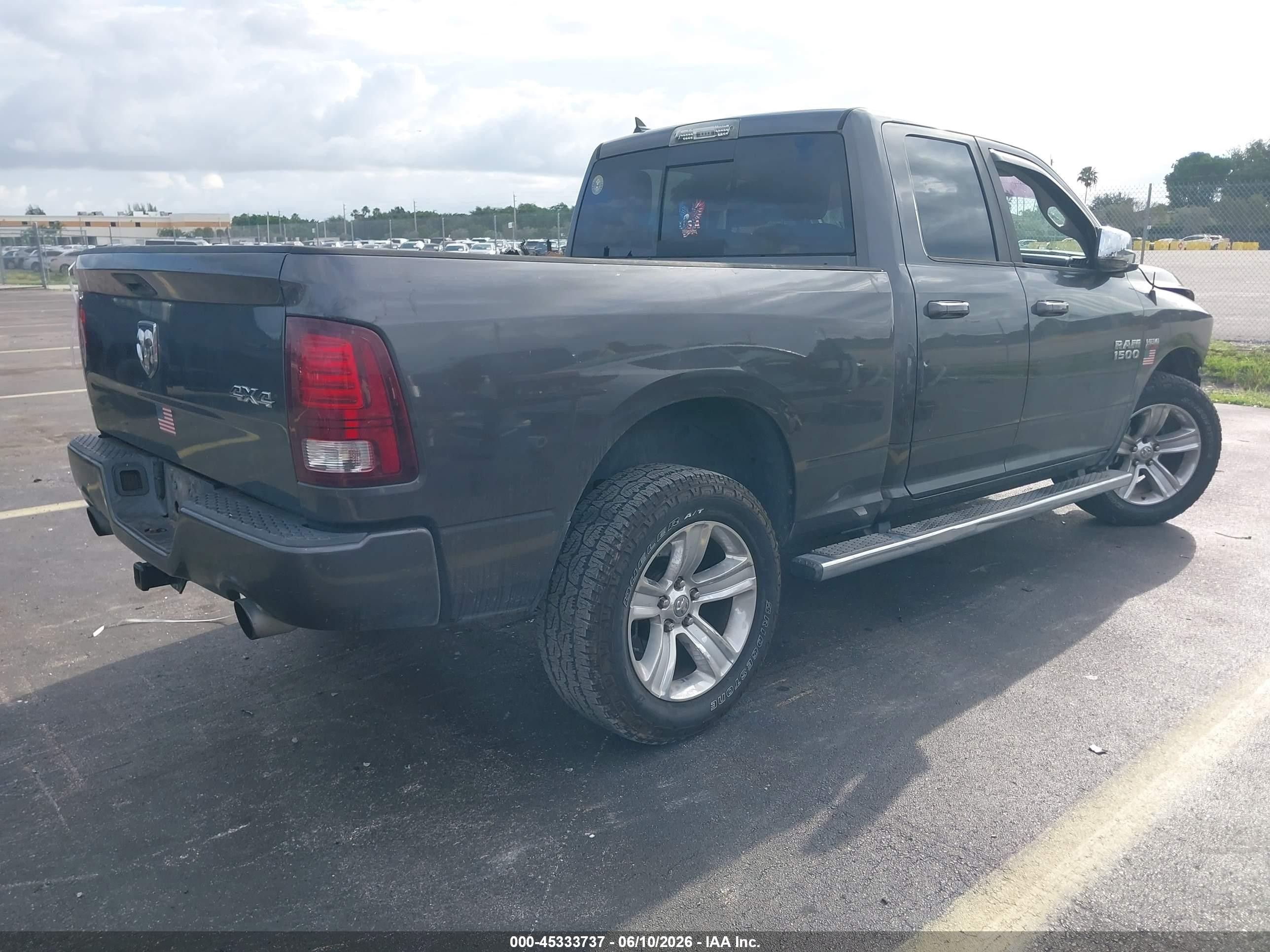 2014 Ram 1500 Sport Gray vin: 1C6RR7HT7ES370322