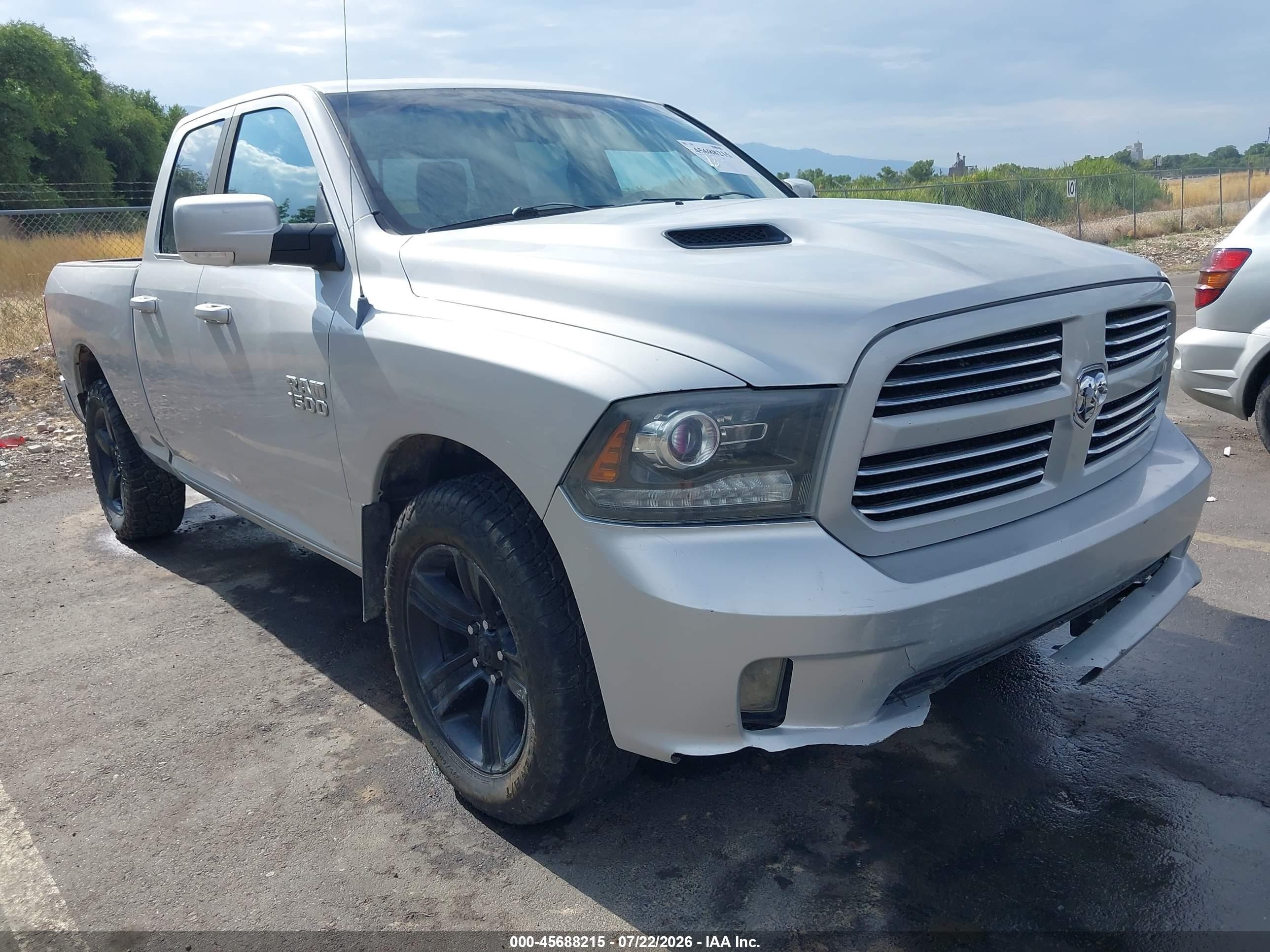 2013 Ram 1500 Sport Silver vin: 1C6RR7HT8DS509274