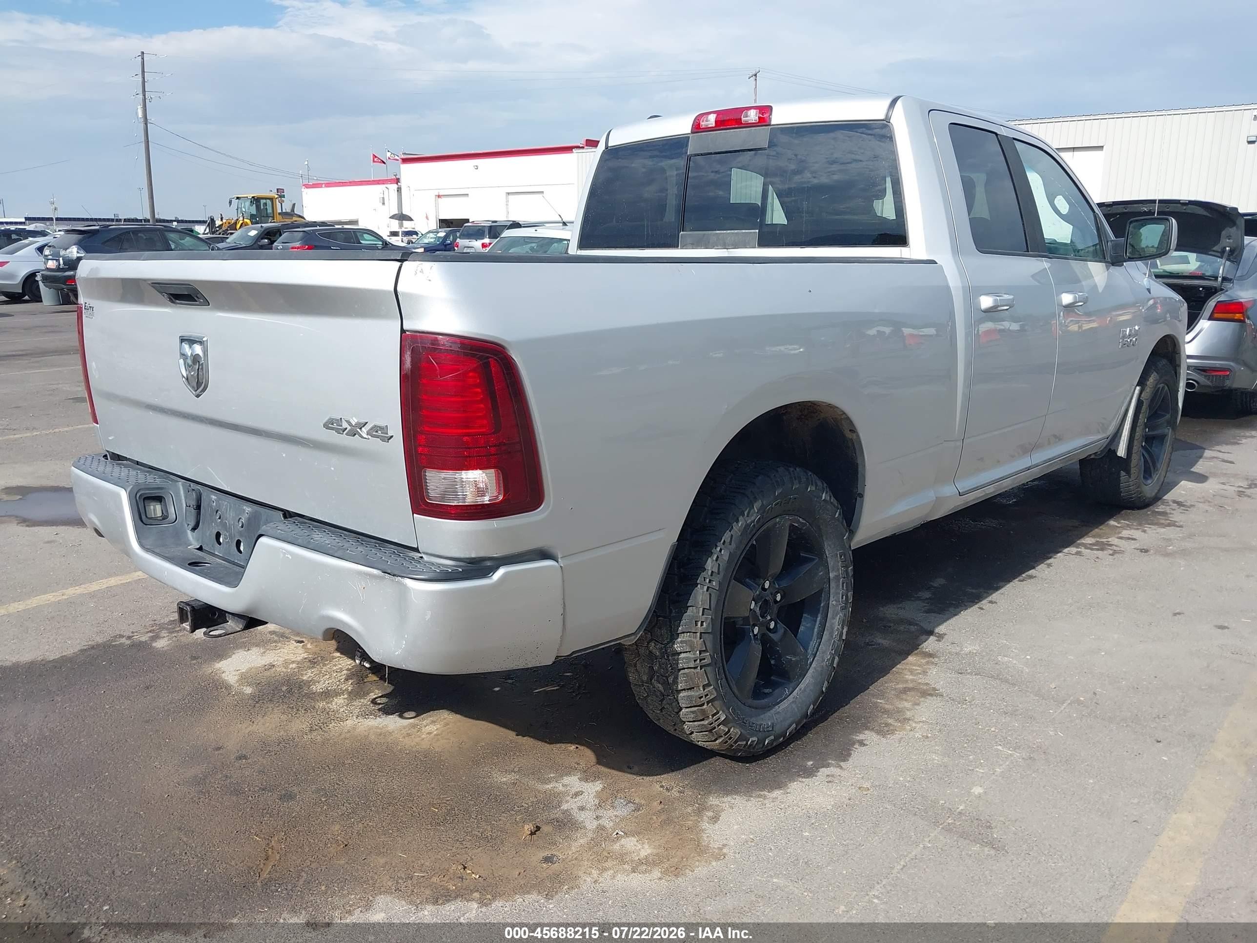 2013 Ram 1500 Sport Серебряный vin: 1C6RR7HT8DS509274