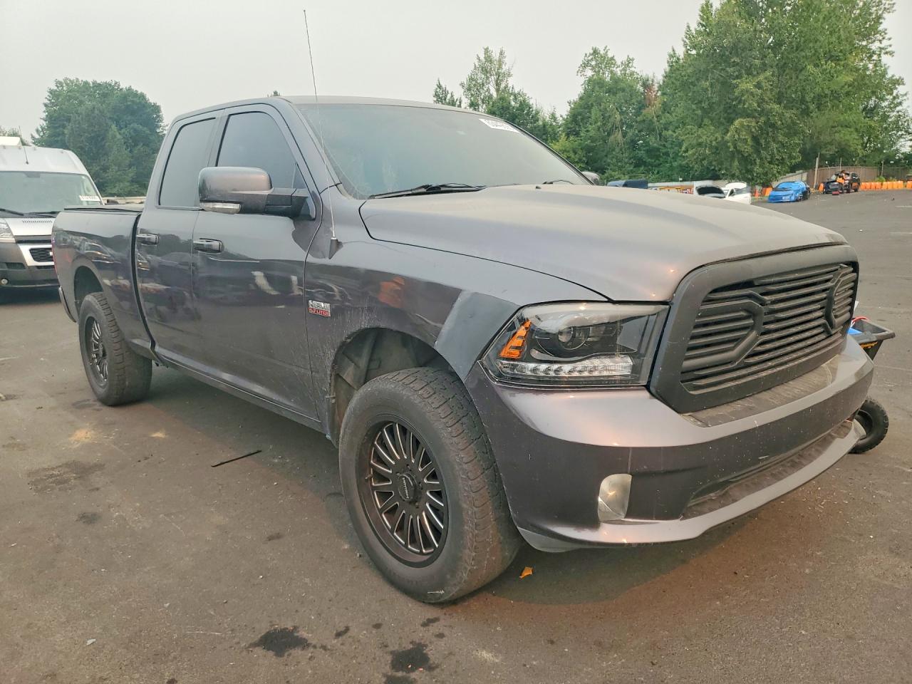 2014 Ram 1500 Sport Gray vin: 1C6RR7HT9ES426048