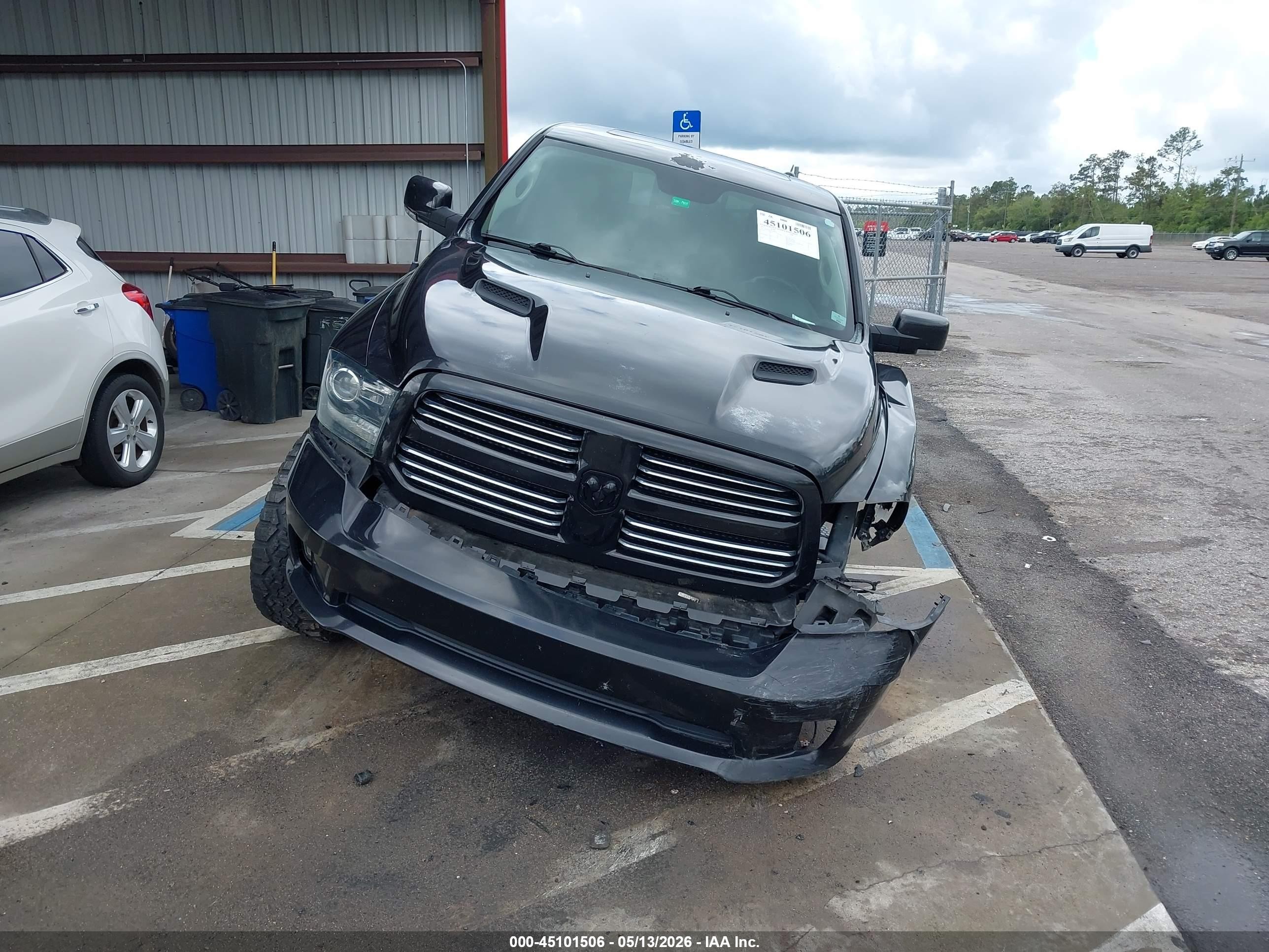 2015 Ram 1500 Sport Black vin: 1C6RR7HT9FS699847