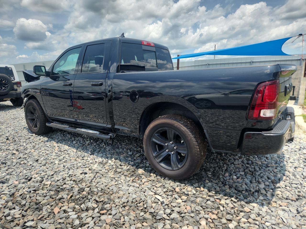 2018 Ram 1500 Sport Black vin: 1C6RR7HT9JS125046 Damage: Left Bed Side, Heavy Scratch, 1/8 To 1/2 Inch