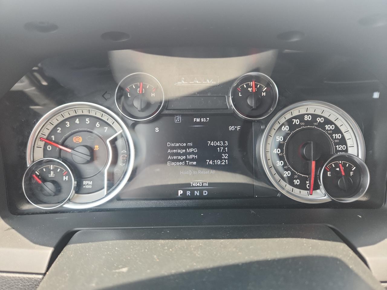 2018 Ram 1500 Sport Black vin: 1C6RR7HT9JS125046 Damage: Warning Light - Abs, On, Unacceptable