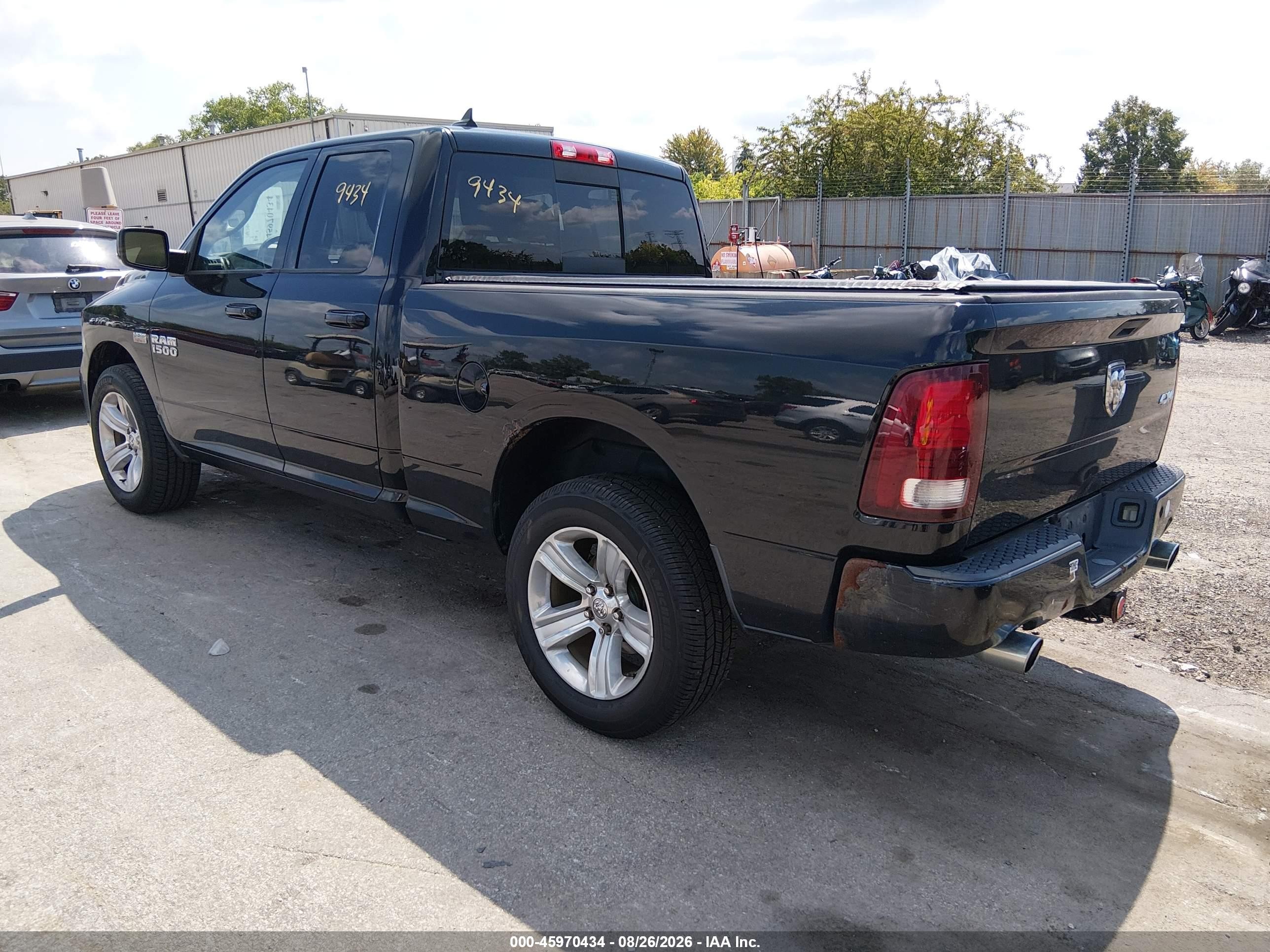 2013 Ram 1500 Sport Black vin: 1C6RR7HTXDS556953