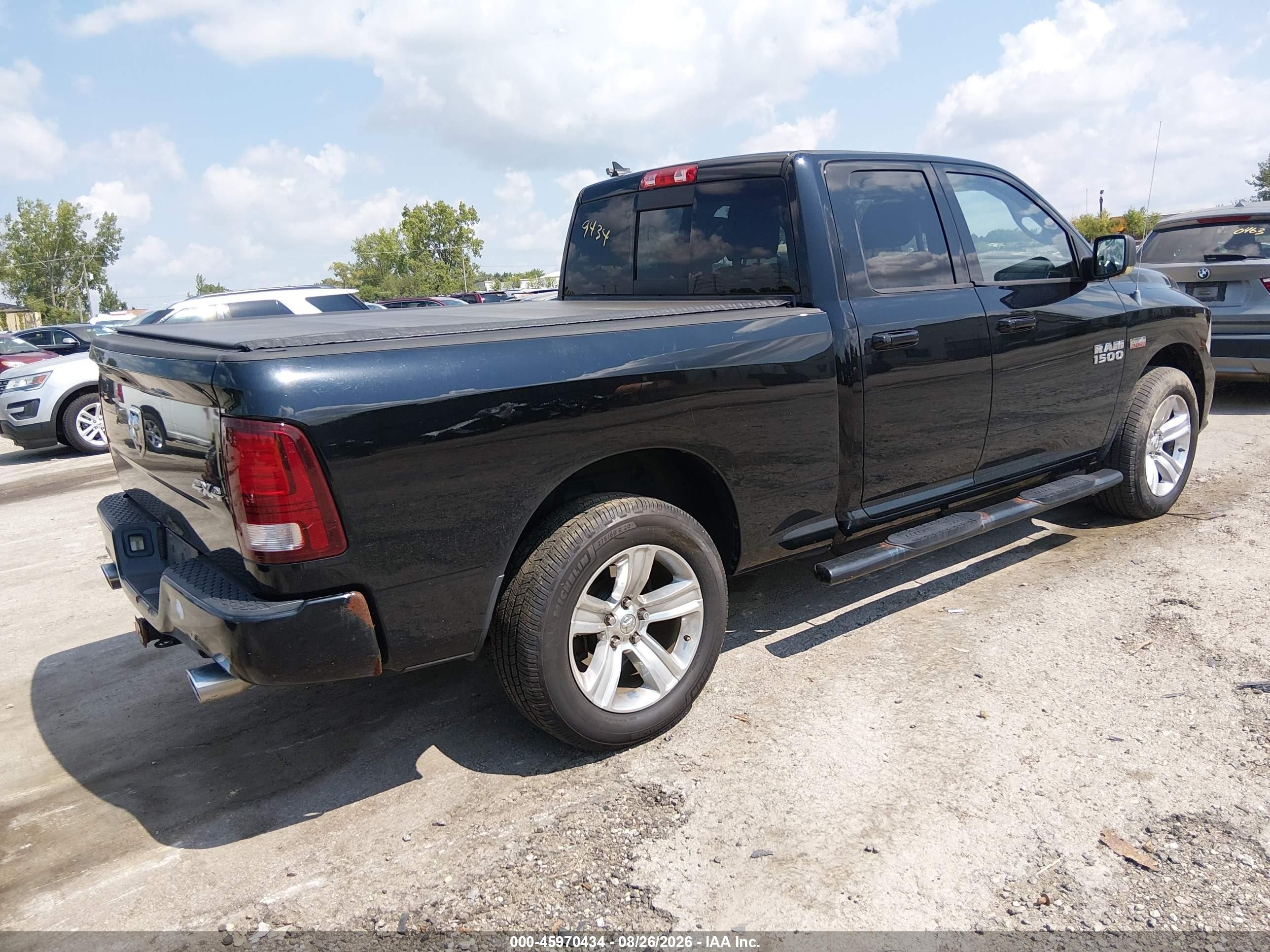 2013 Ram 1500 Sport Black vin: 1C6RR7HTXDS556953