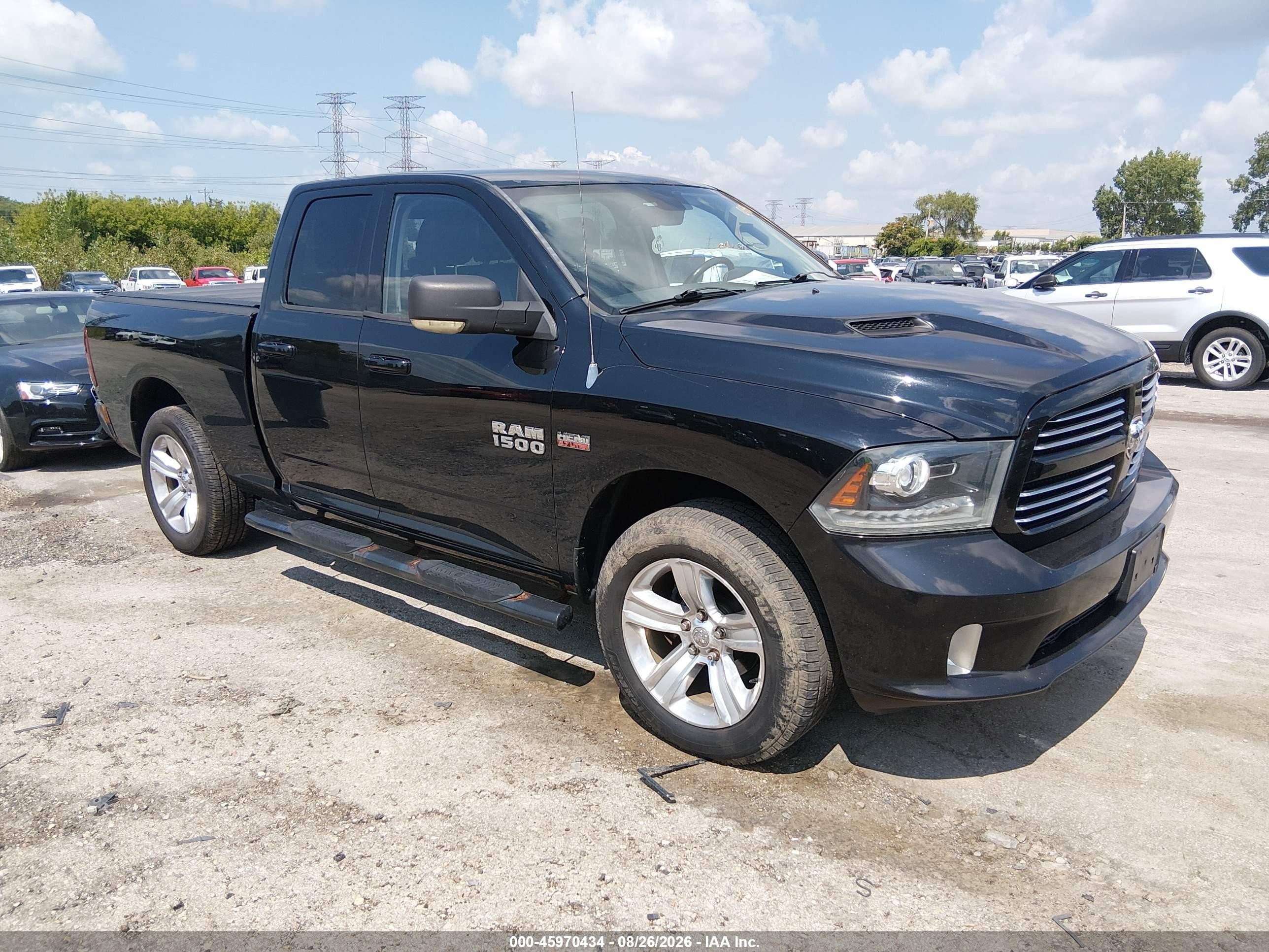 2013 Ram 1500 Sport Black vin: 1C6RR7HTXDS556953